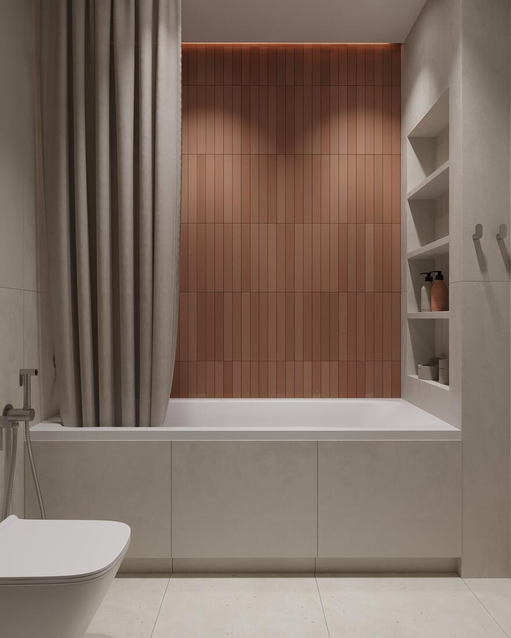 Дизайн интерьера в ЖК «Лермонтовский 54» в стиле джапанди