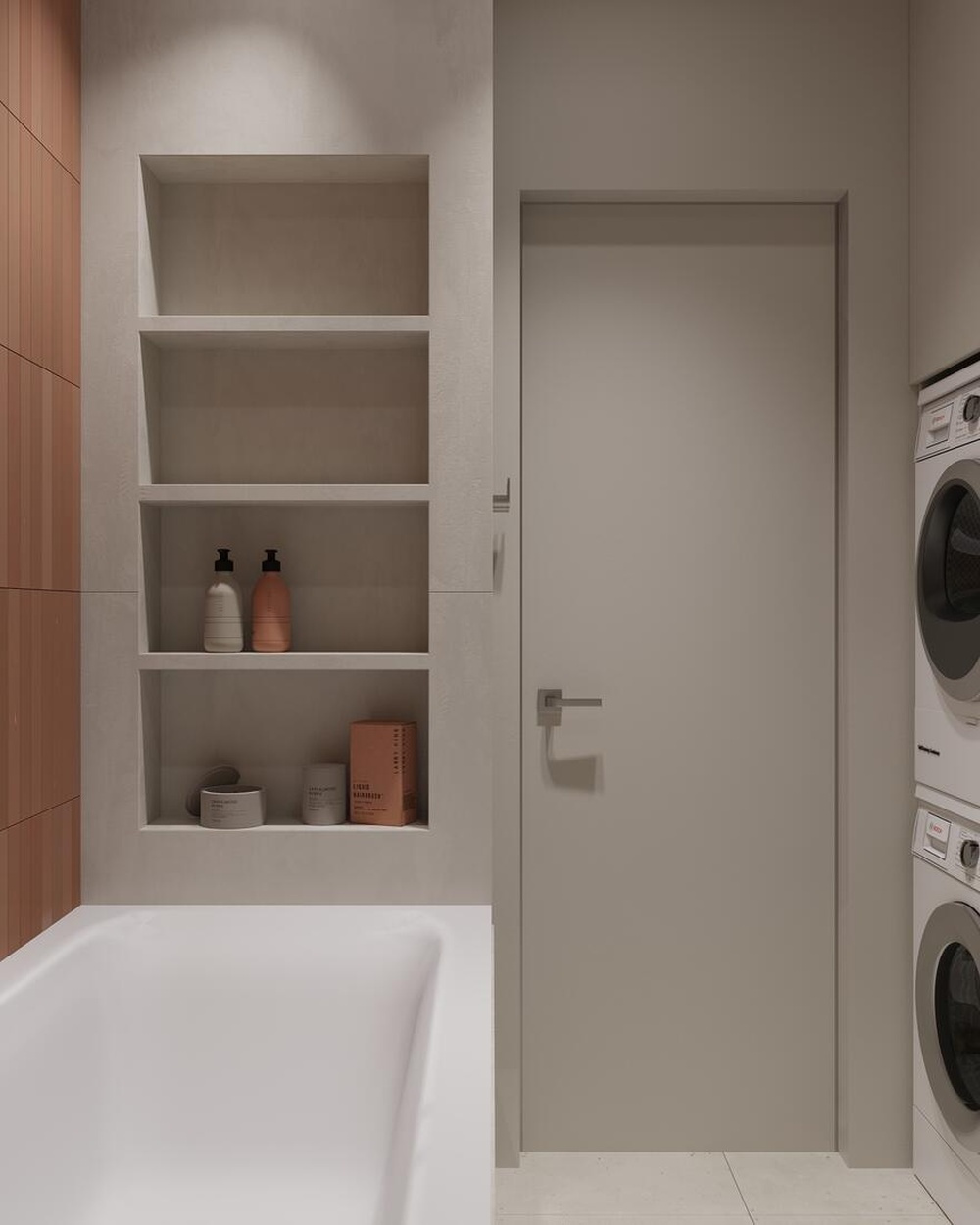 Дизайн интерьера в ЖК «Лермонтовский 54» в стиле джапанди