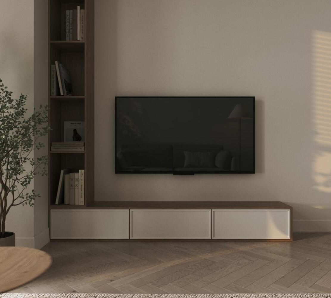 Дизайн интерьера в ЖК «Лермонтовский 54» в стиле джапанди