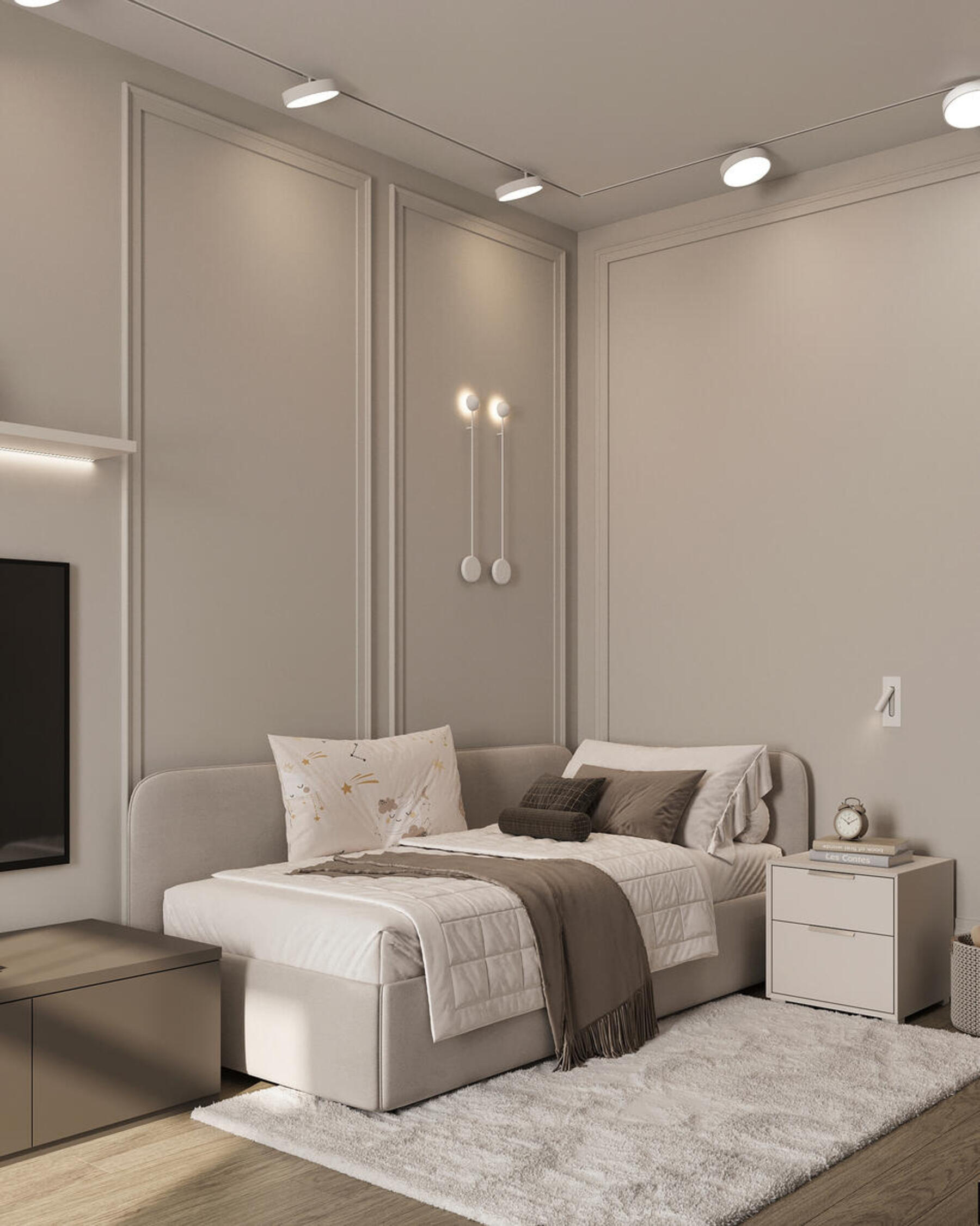 Дизайн интерьера квартиры в ЖК «Shagal» в стиле современная классика