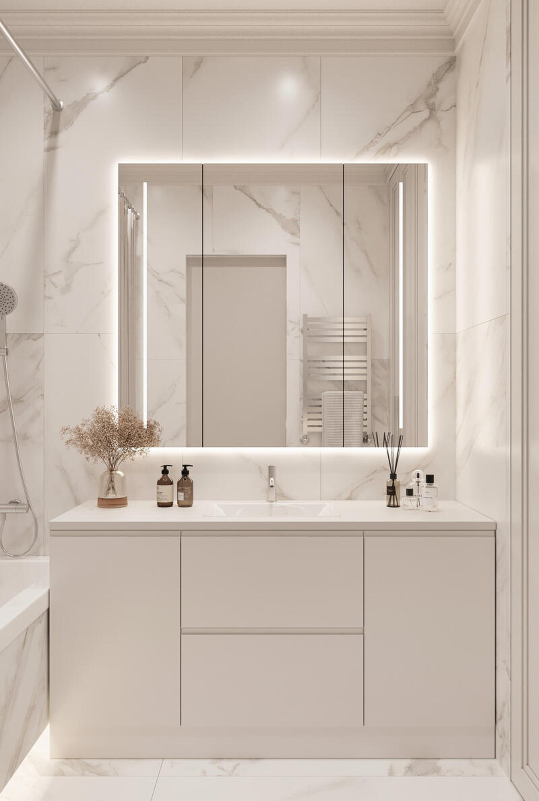 Дизайн интерьера квартиры в ЖК «Shagal» в стиле современная классика