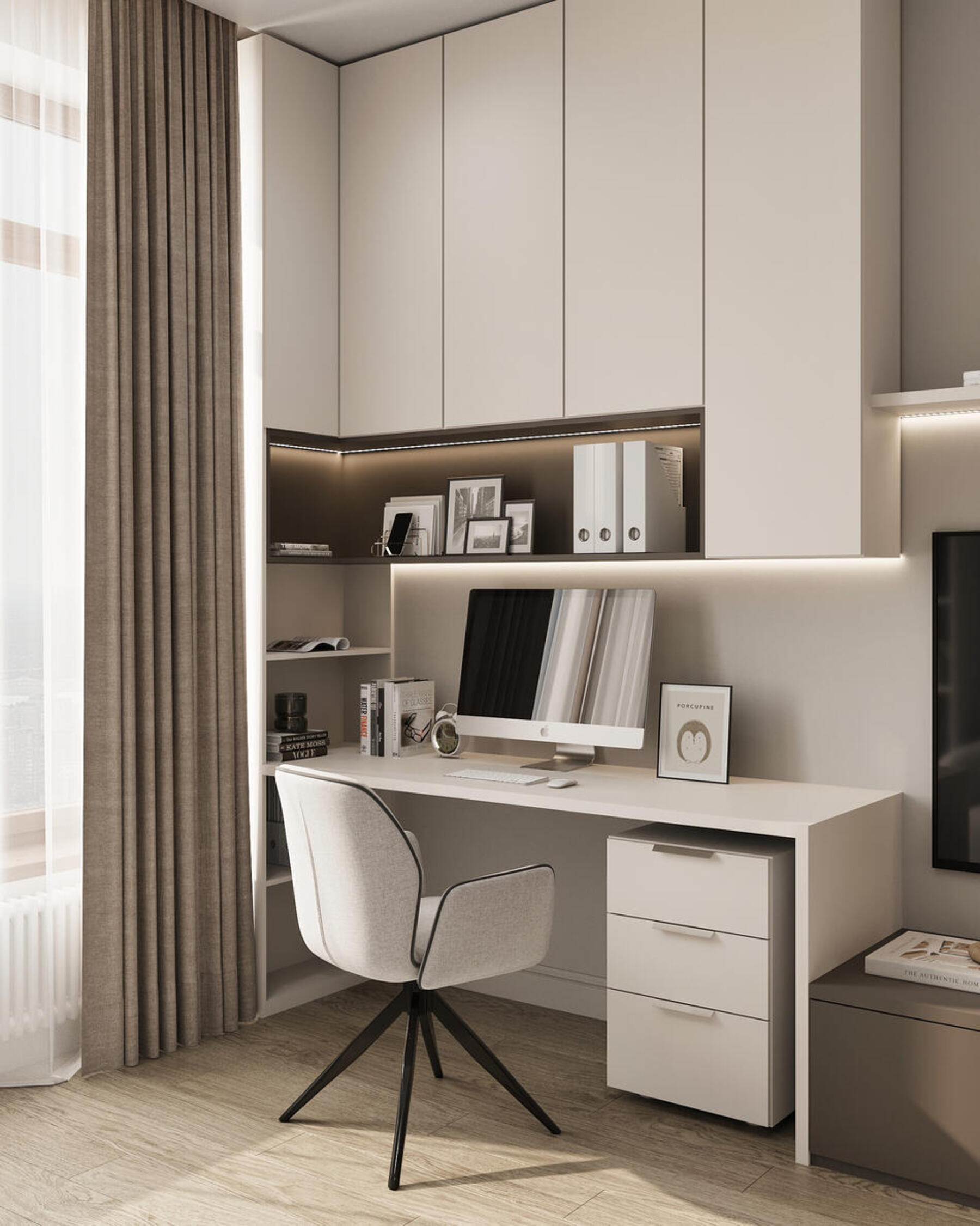 Дизайн интерьера квартиры в ЖК «Shagal» в стиле современная классика