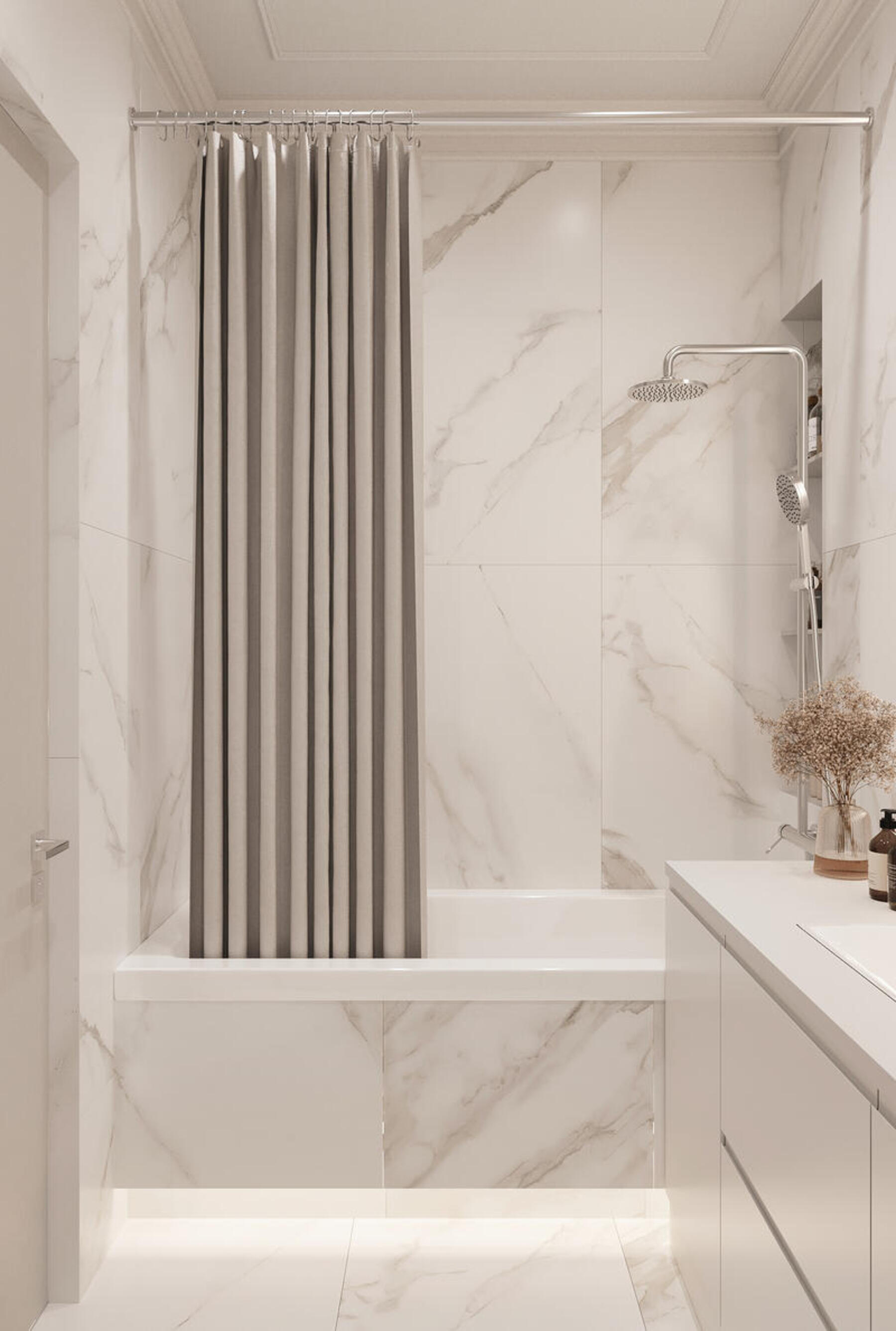 Дизайн интерьера квартиры в ЖК «Shagal» в стиле современная классика