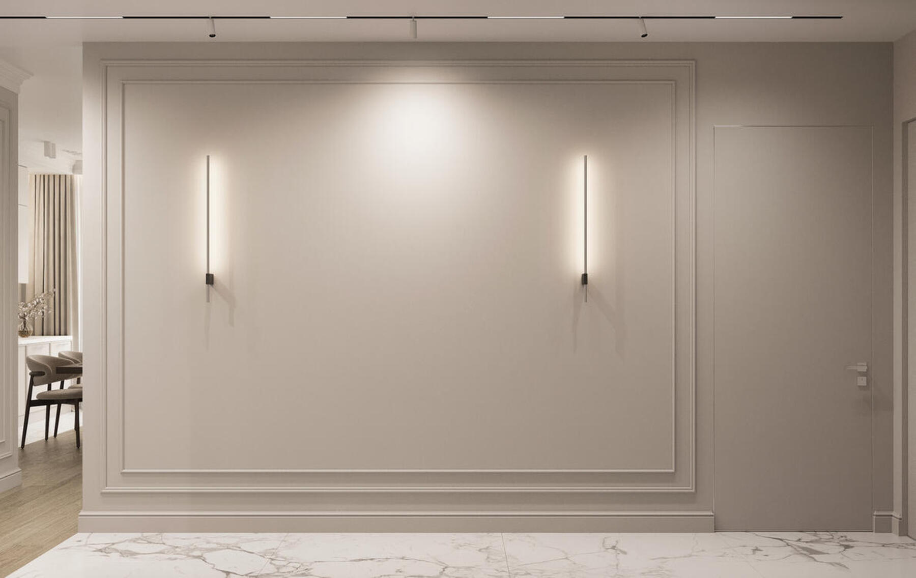 Дизайн интерьера квартиры в ЖК «Shagal» в стиле современная классика