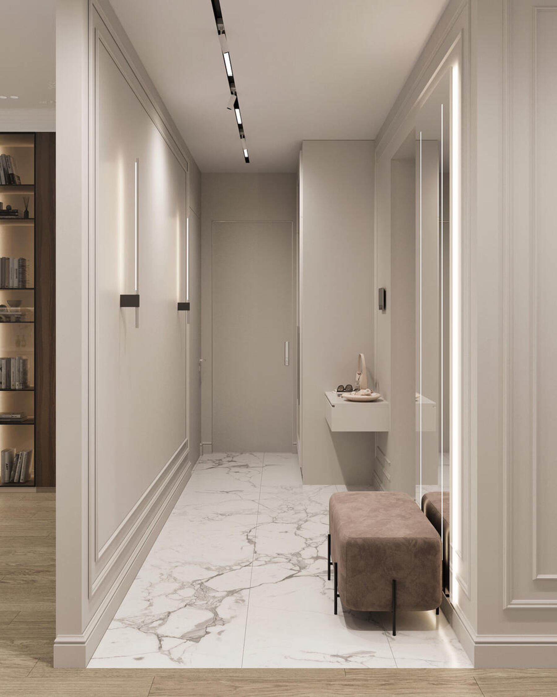 Дизайн интерьера квартиры в ЖК «Shagal» в стиле современная классика