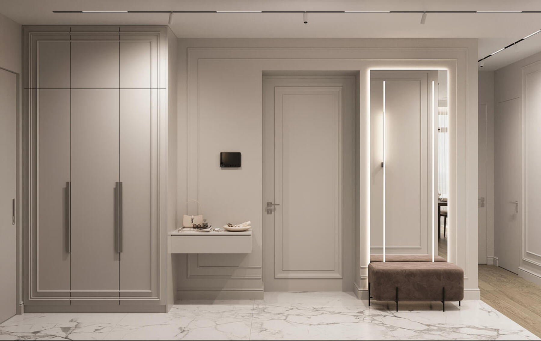 Дизайн интерьера квартиры в ЖК «Shagal» в стиле современная классика