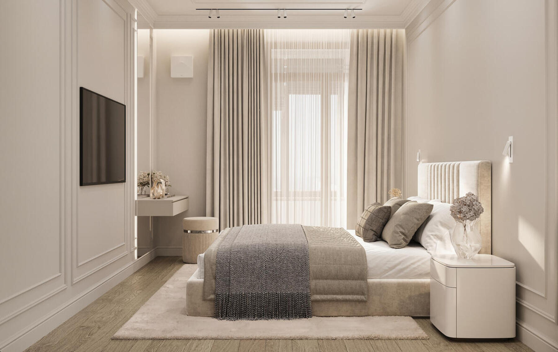 Дизайн интерьера квартиры в ЖК «Shagal» в стиле современная классика