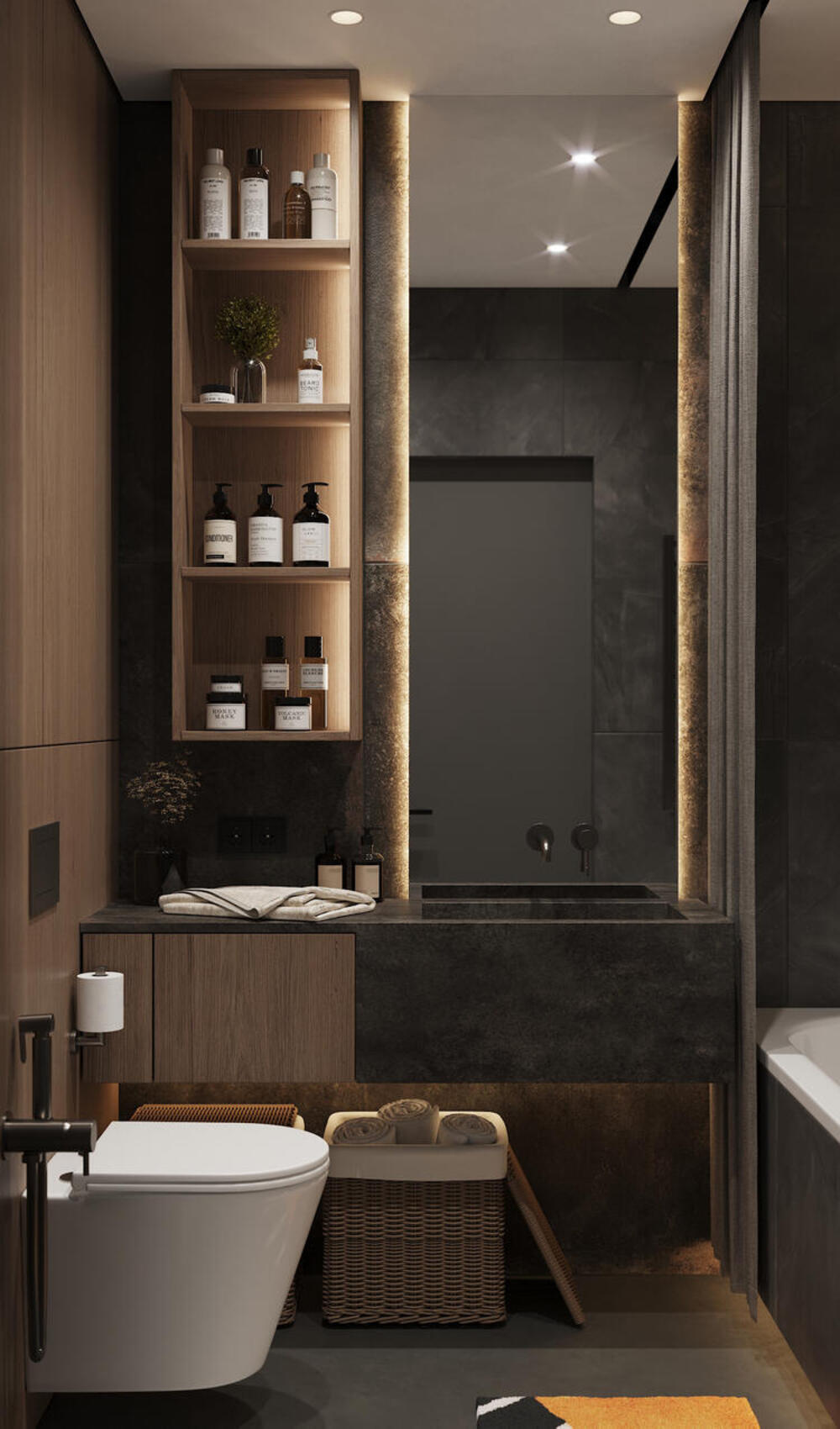 Дизайн-проект квартиры в ЖК «Riviera Club (Ривьера Клаб)» в стиле современный минимализм