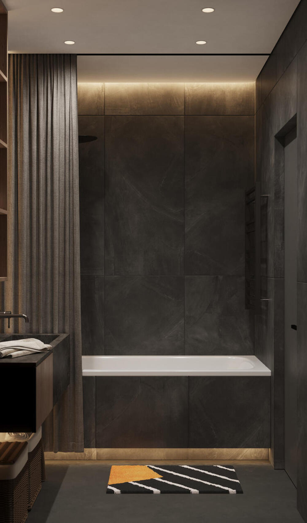 Дизайн-проект квартиры в ЖК «Riviera Club (Ривьера Клаб)» в стиле современный минимализм