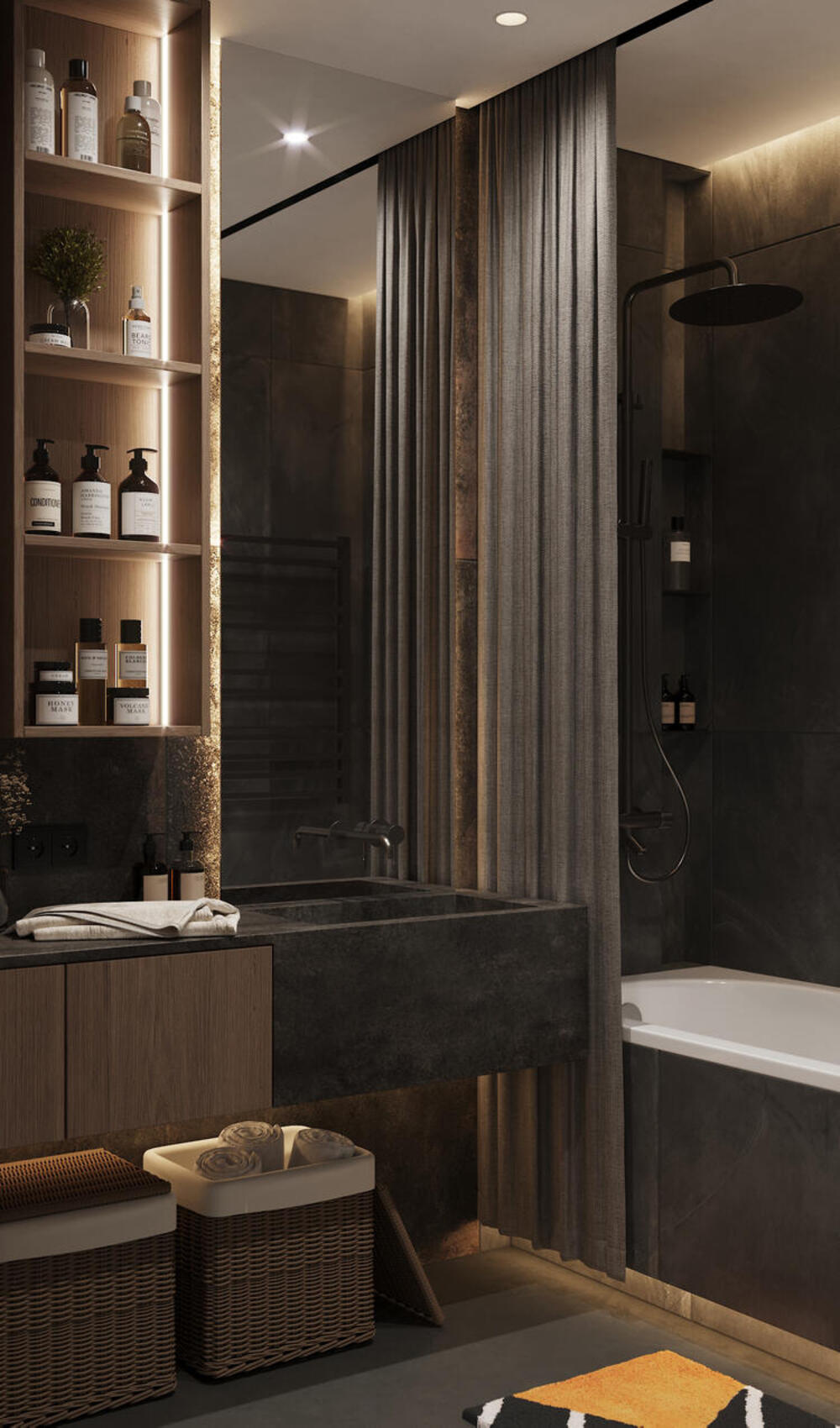 Дизайн-проект квартиры в ЖК «Riviera Club (Ривьера Клаб)» в стиле современный минимализм