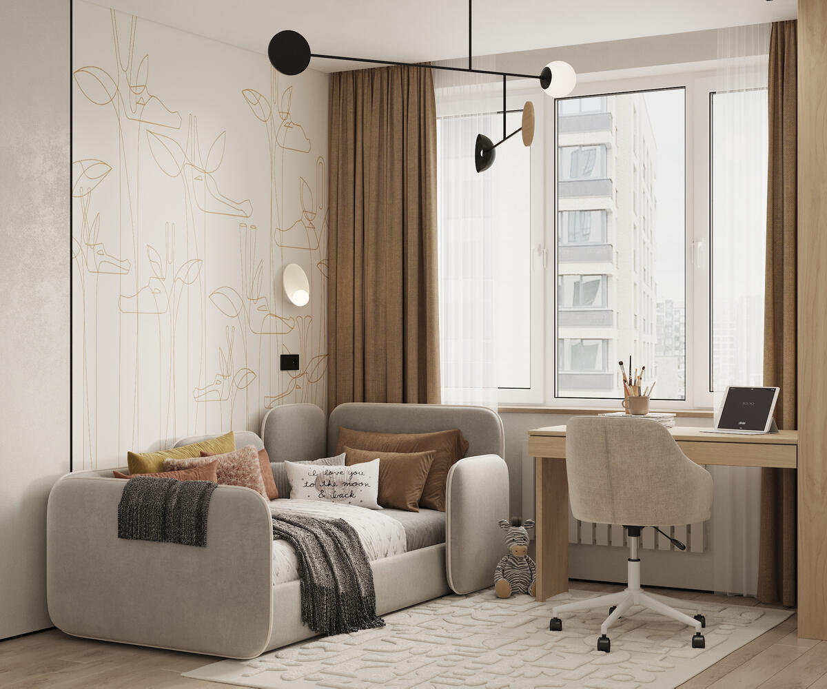 Дизайн-проект квартиры в ЖК «Riviera Club (Ривьера Клаб)» в стиле современный минимализм