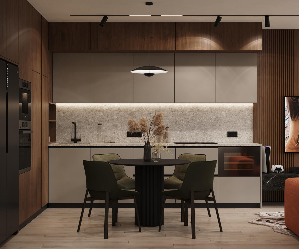 Дизайн-проект квартиры в ЖК «Riviera Club (Ривьера Клаб)» в стиле современный минимализм