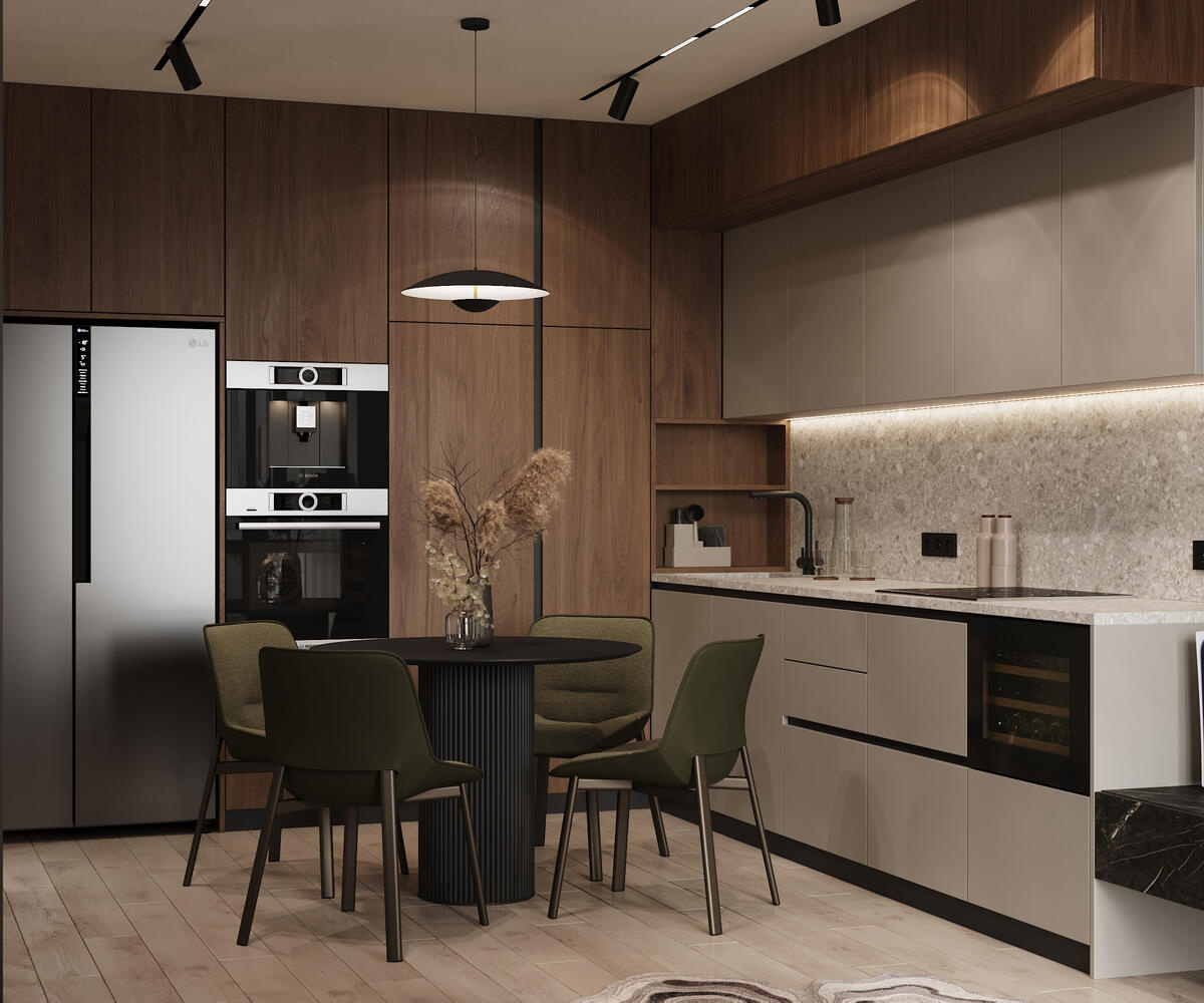 Дизайн-проект квартиры в ЖК «Riviera Club (Ривьера Клаб)» в стиле современный минимализм