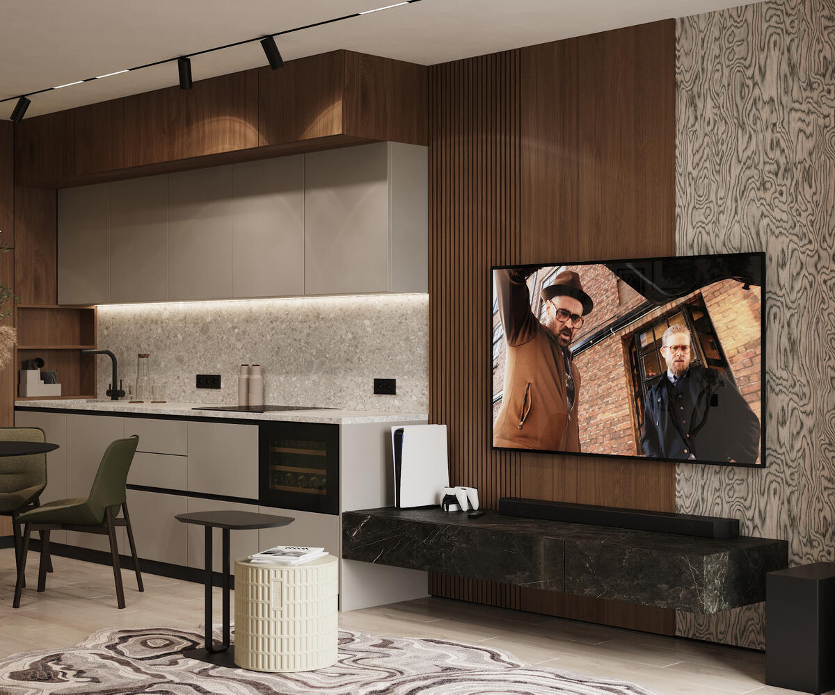 Дизайн-проект квартиры в ЖК «Riviera Club (Ривьера Клаб)» в стиле современный минимализм