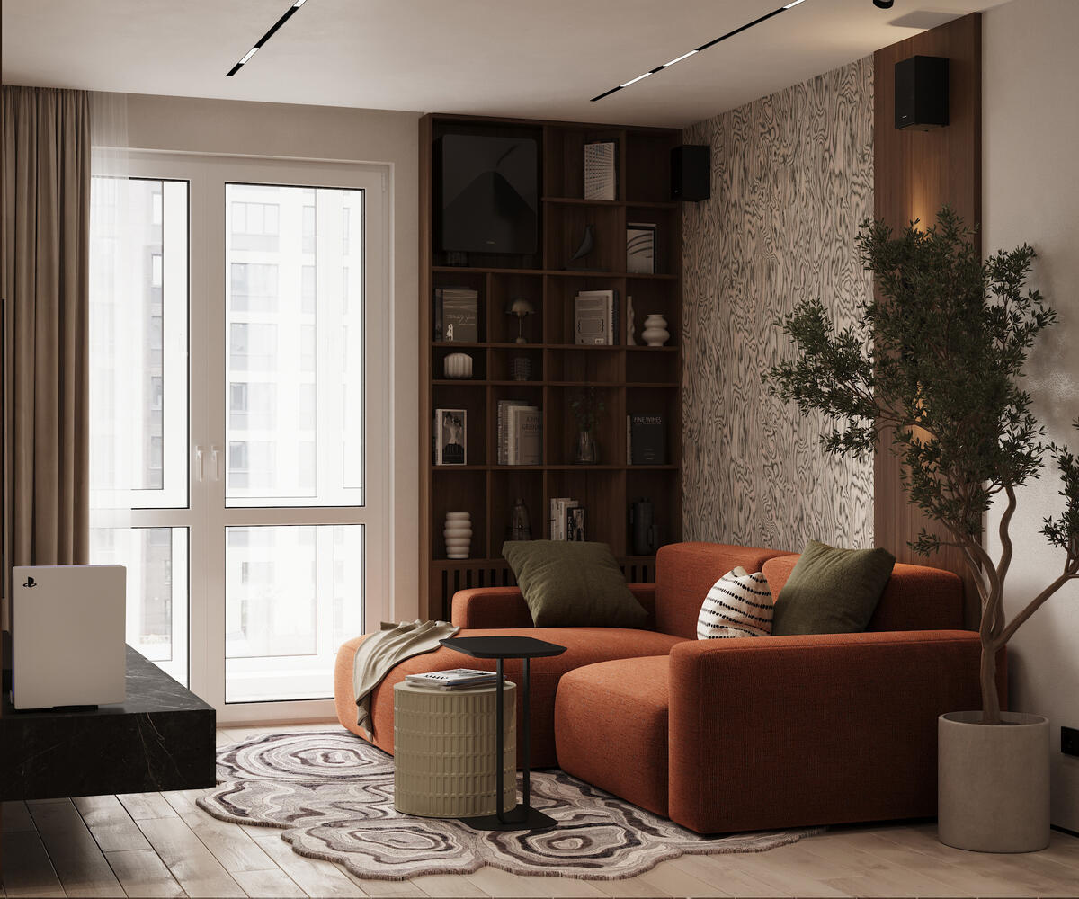 Дизайн-проект квартиры в ЖК «Riviera Club (Ривьера Клаб)» в стиле современный минимализм