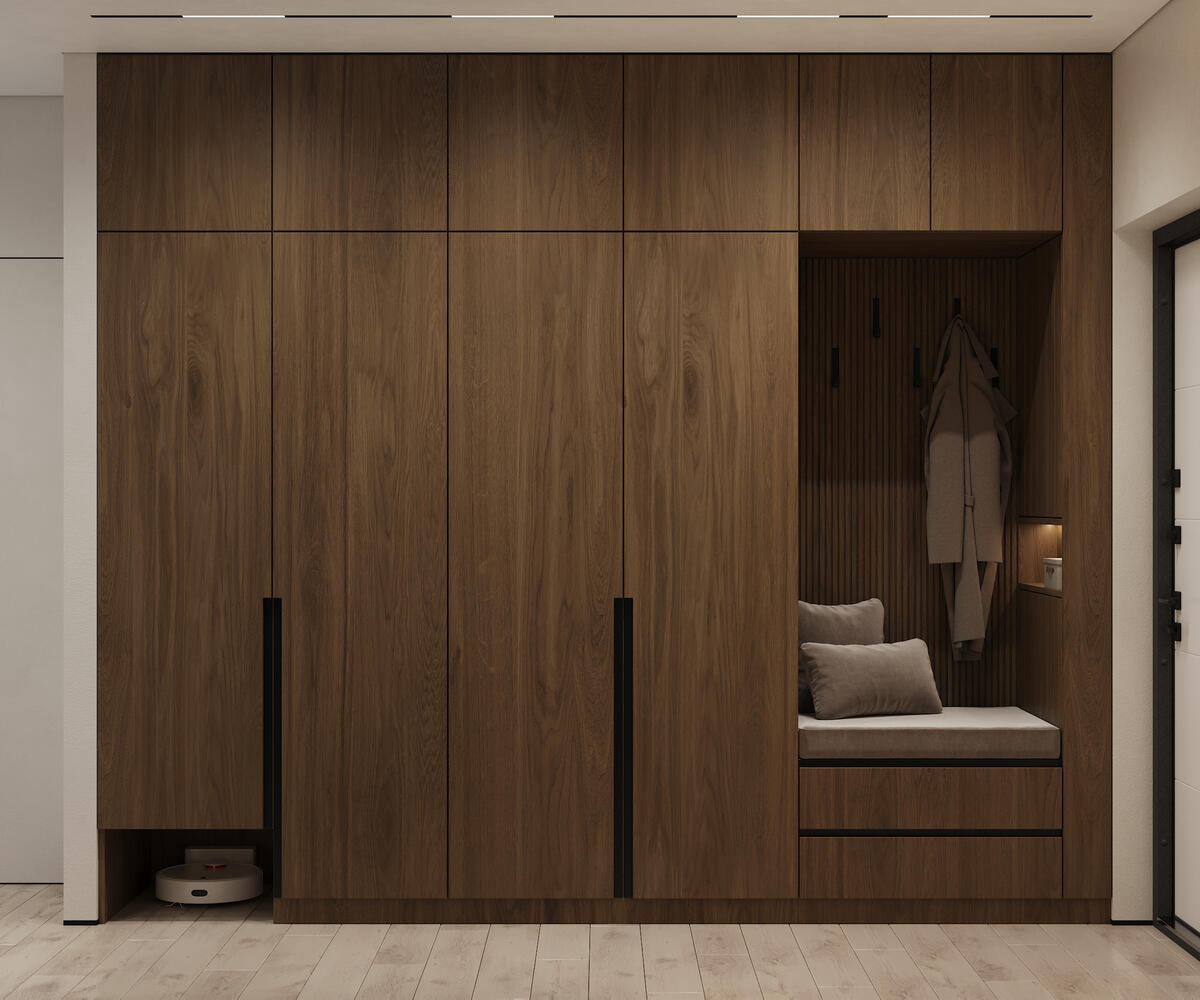 Дизайн-проект квартиры в ЖК «Riviera Club (Ривьера Клаб)» в стиле современный минимализм