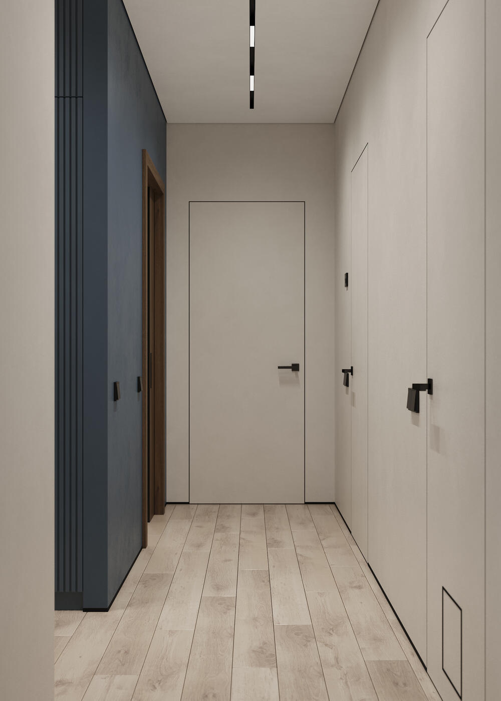 Дизайн-проект квартиры в ЖК «Riviera Club (Ривьера Клаб)» в стиле современный минимализм