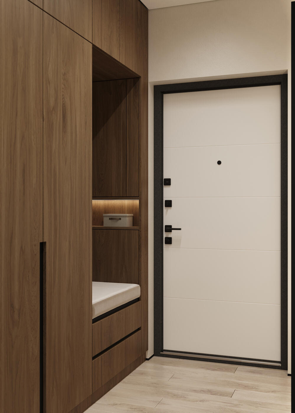 Дизайн-проект квартиры в ЖК «Riviera Club (Ривьера Клаб)» в стиле современный минимализм