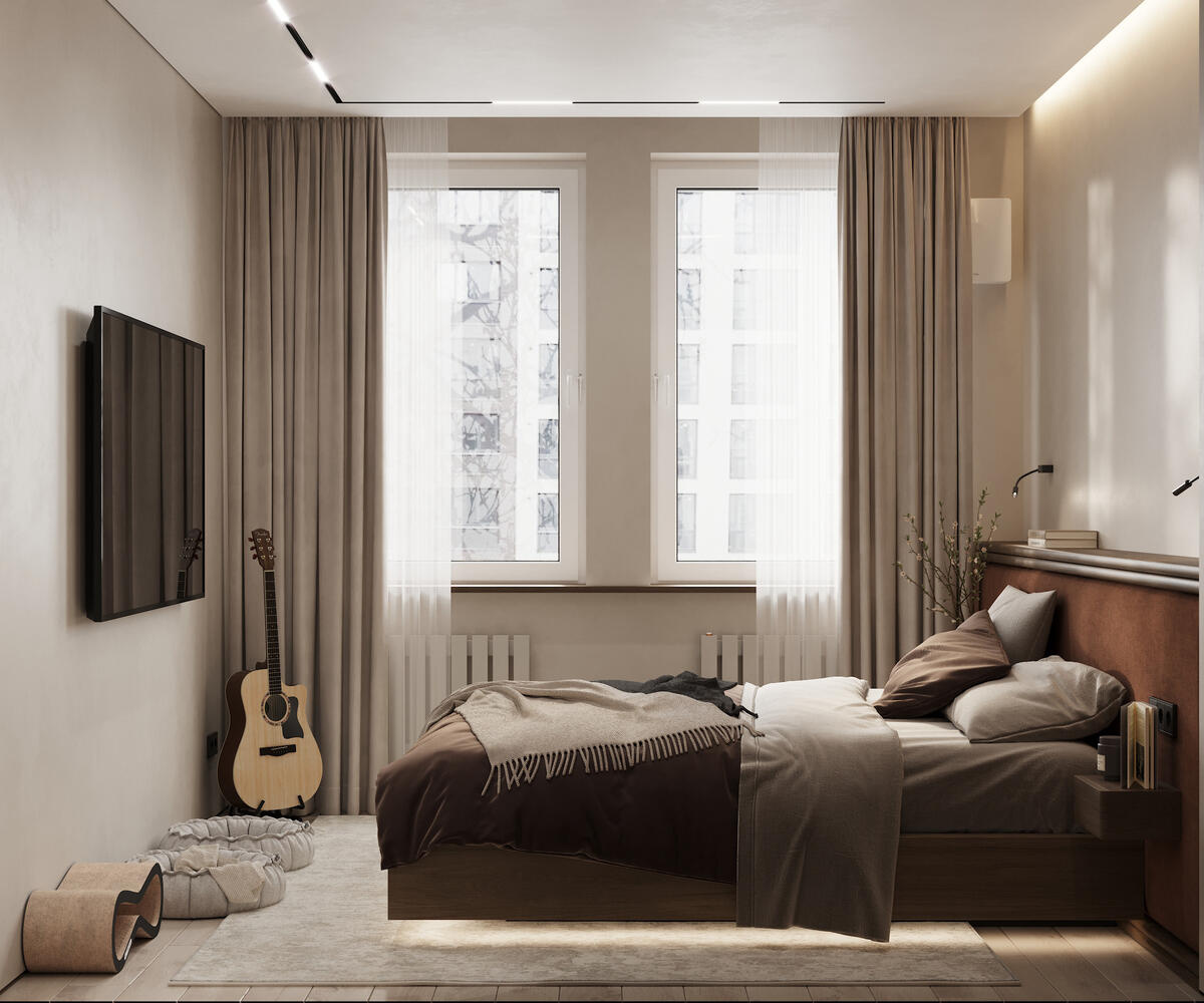 Дизайн-проект квартиры в ЖК «Riviera Club (Ривьера Клаб)» в стиле современный минимализм