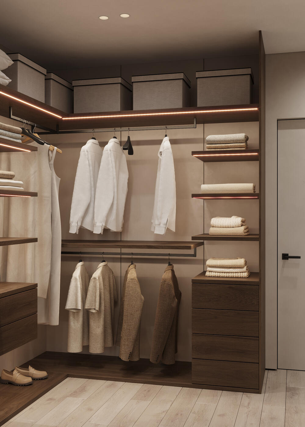 Дизайн-проект квартиры в ЖК «Riviera Club (Ривьера Клаб)» в стиле современный минимализм