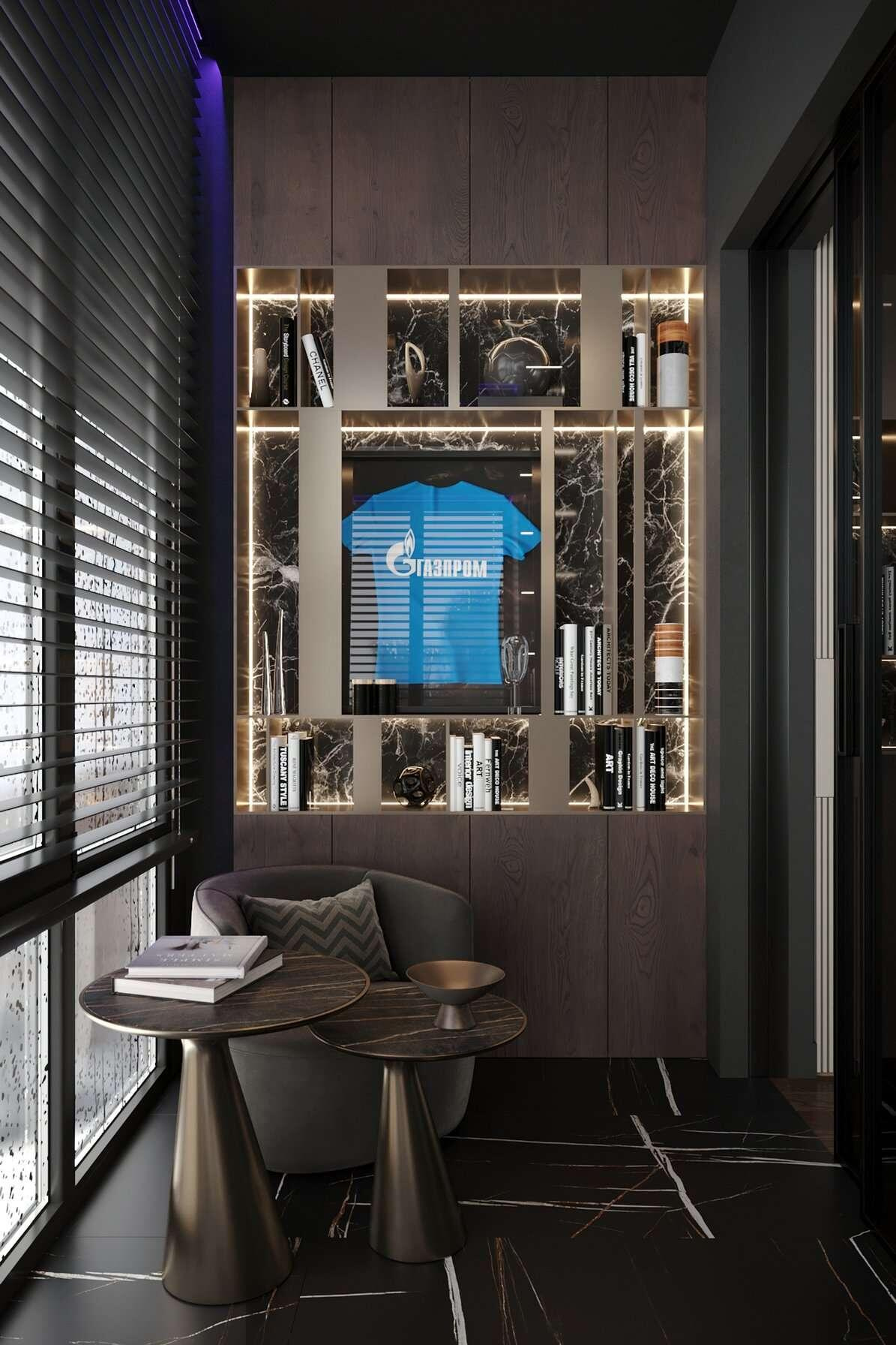 Дизайн интерьера квартиры в ЖК «Апарт-комплекс ZOOM на Неве» в современном стиле