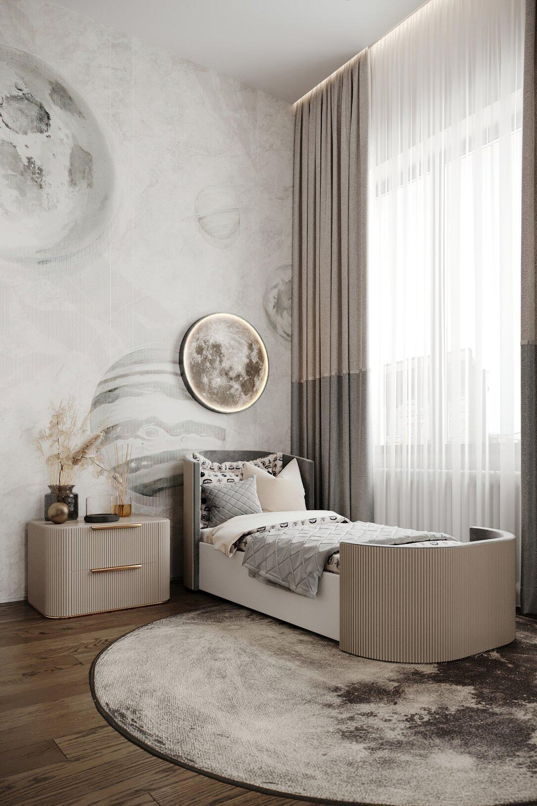 Дизайн интерьера квартиры в ЖК «Апарт-комплекс ZOOM на Неве» в современном стиле