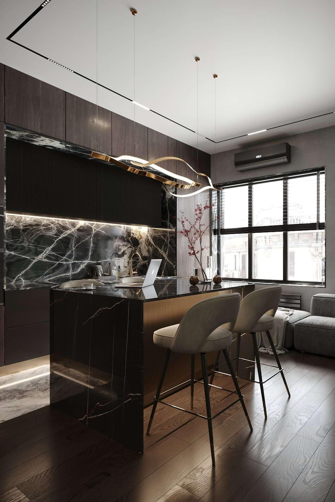 Дизайн интерьера квартиры в ЖК «Апарт-комплекс ZOOM на Неве» в современном стиле