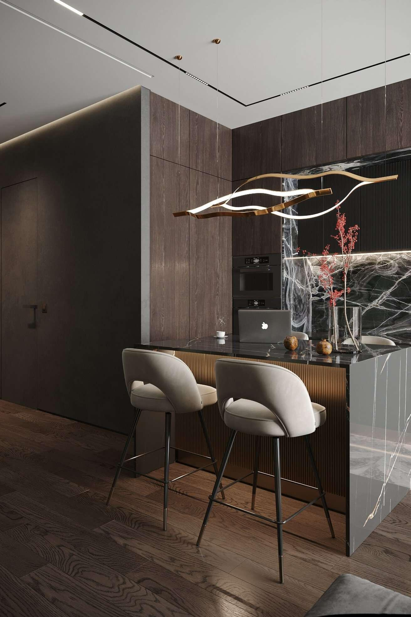 Дизайн интерьера квартиры в ЖК «Апарт-комплекс ZOOM на Неве» в современном стиле