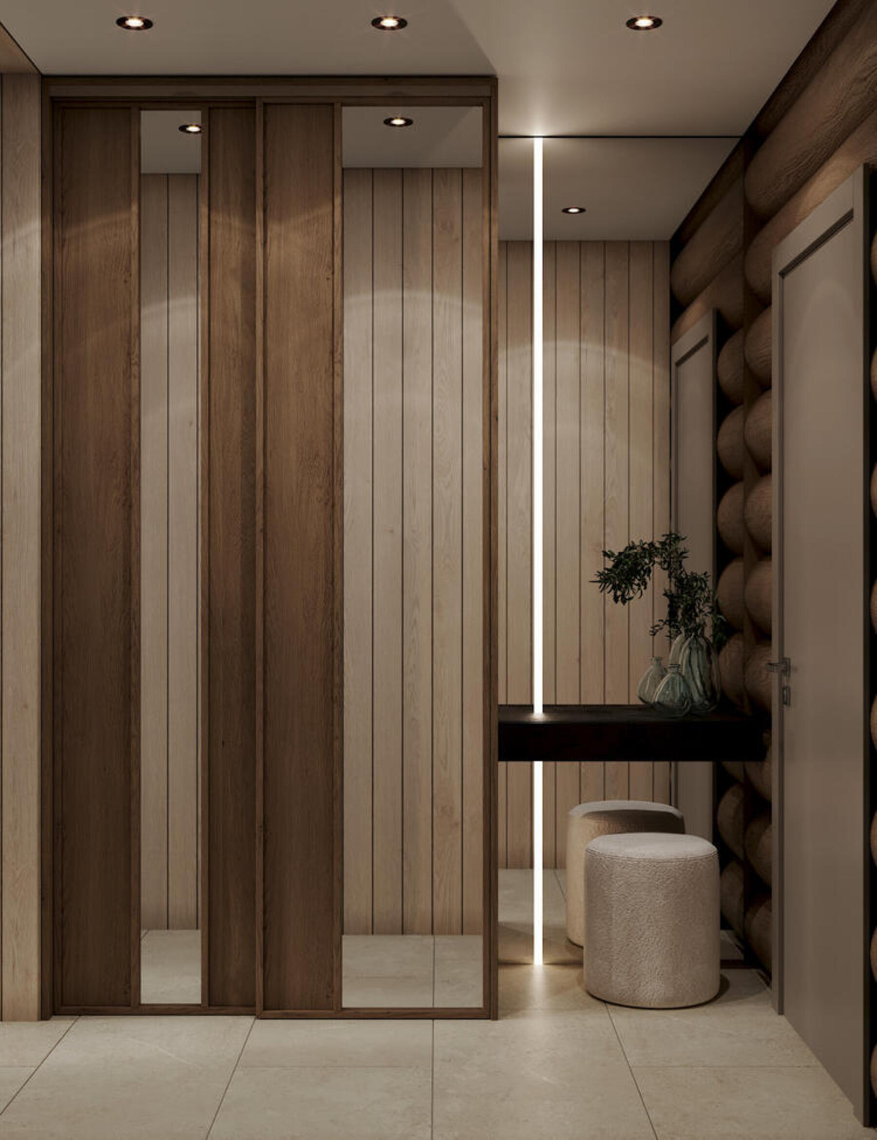 Дизайн интерьера дома в КП Образ Жизни «Лесная деревня» в стиле джапанди