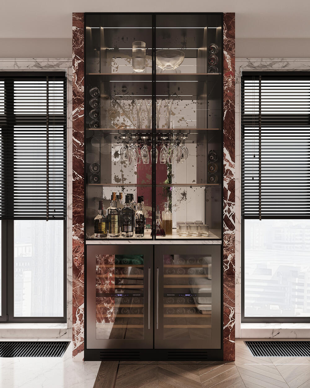 Дизайн интерьера квартиры в ЖК «ID Парк Победы» в стиле неоклассика