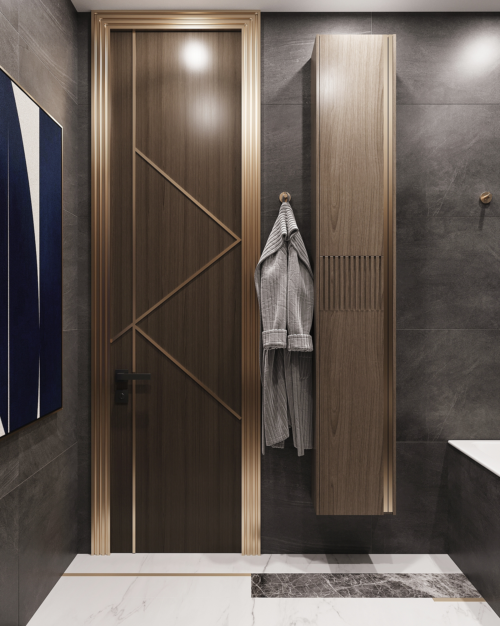 Дизайн-проект квартиры в ЖК «Level Бауманская» в стиле ар-деко