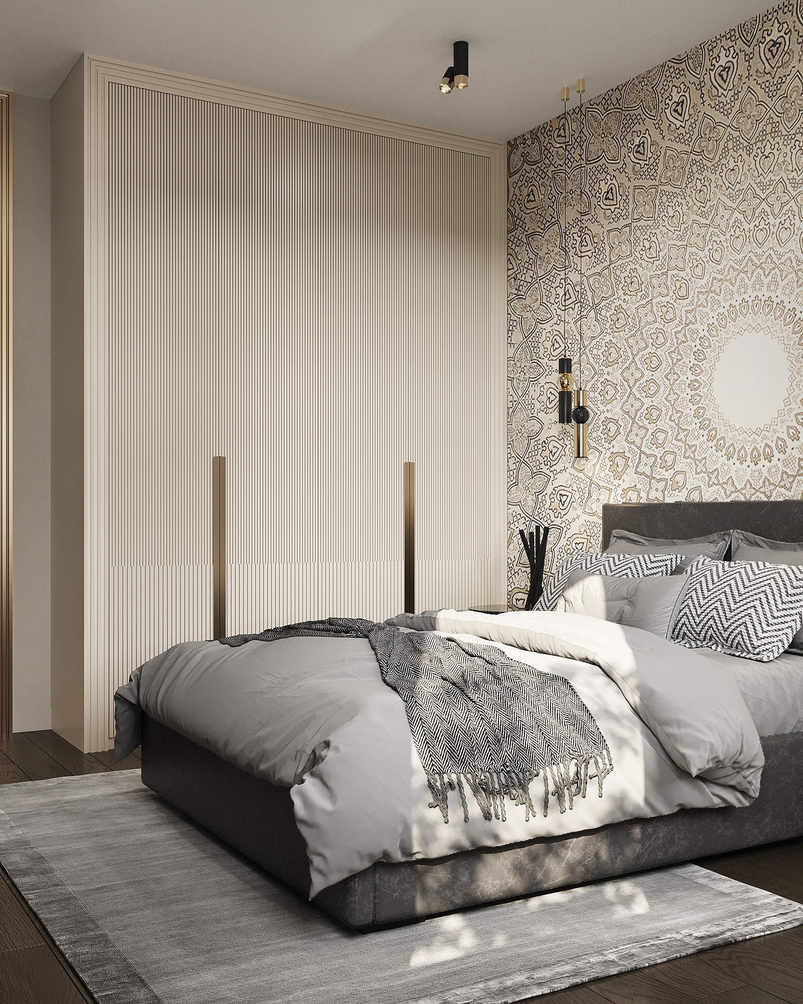 Дизайн-проект квартиры в ЖК «Level Бауманская» в стиле ар-деко