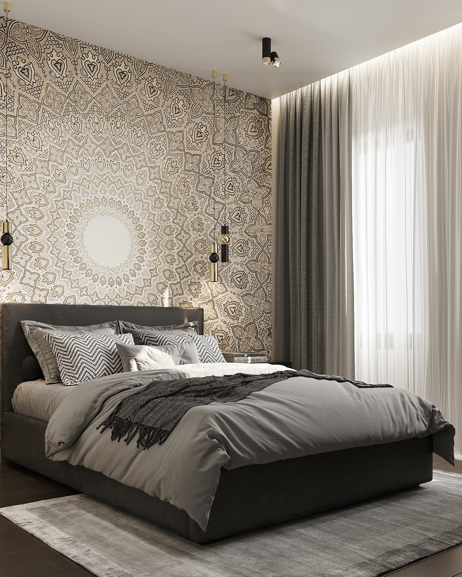 Дизайн-проект квартиры в ЖК «Level Бауманская» в стиле ар-деко