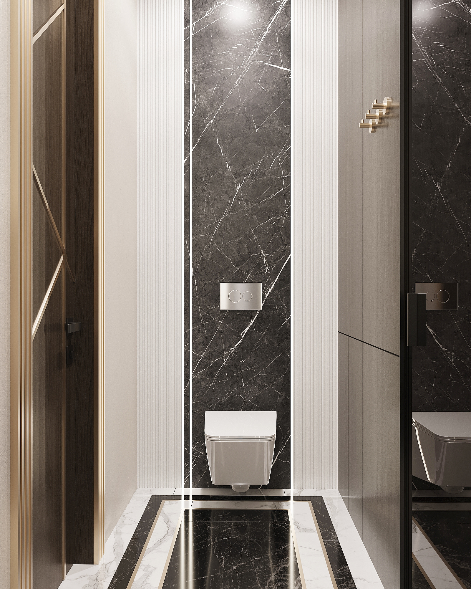 Дизайн-проект квартиры в ЖК «Level Бауманская» в стиле ар-деко