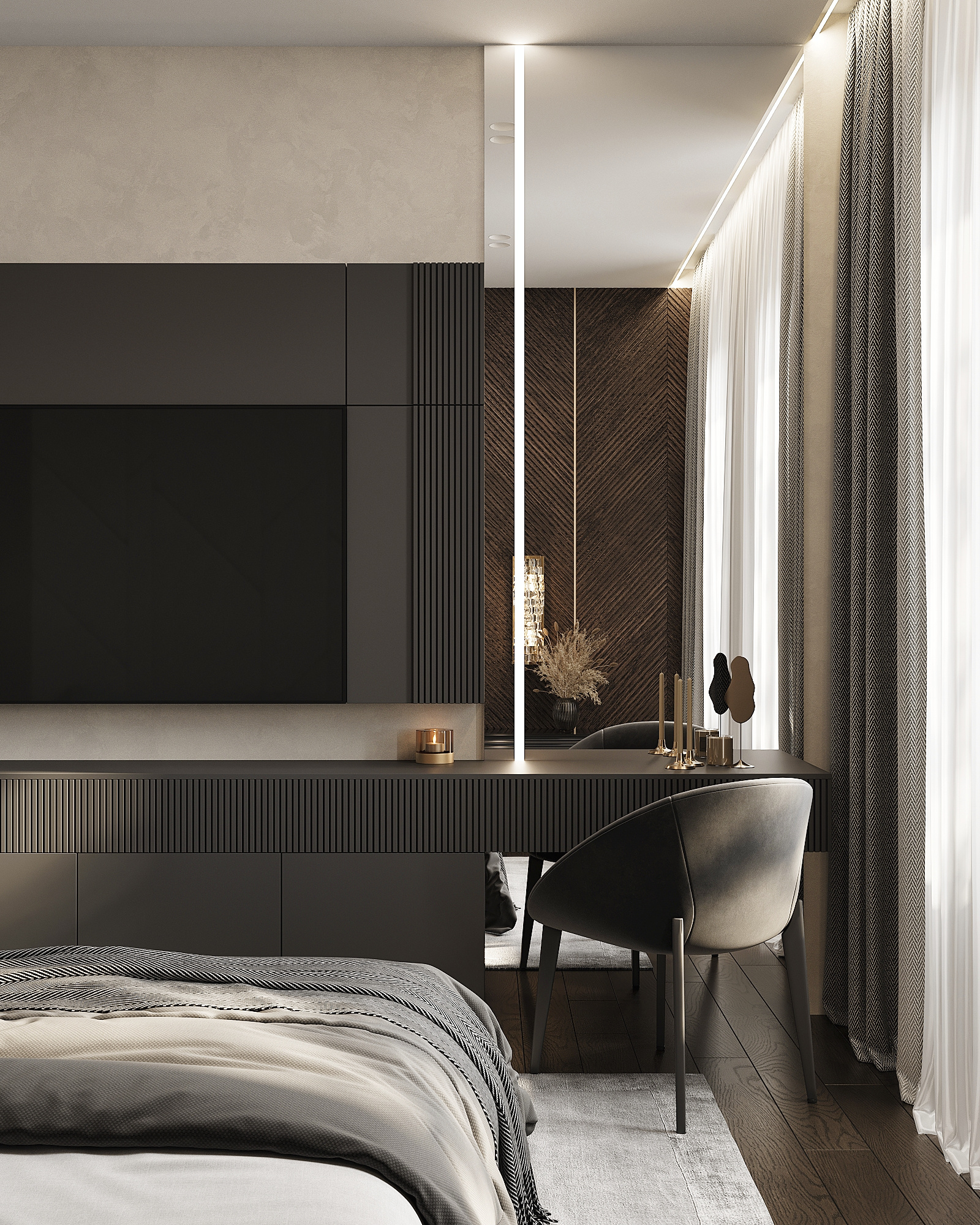 Дизайн-проект квартиры в ЖК «Level Бауманская» в стиле ар-деко