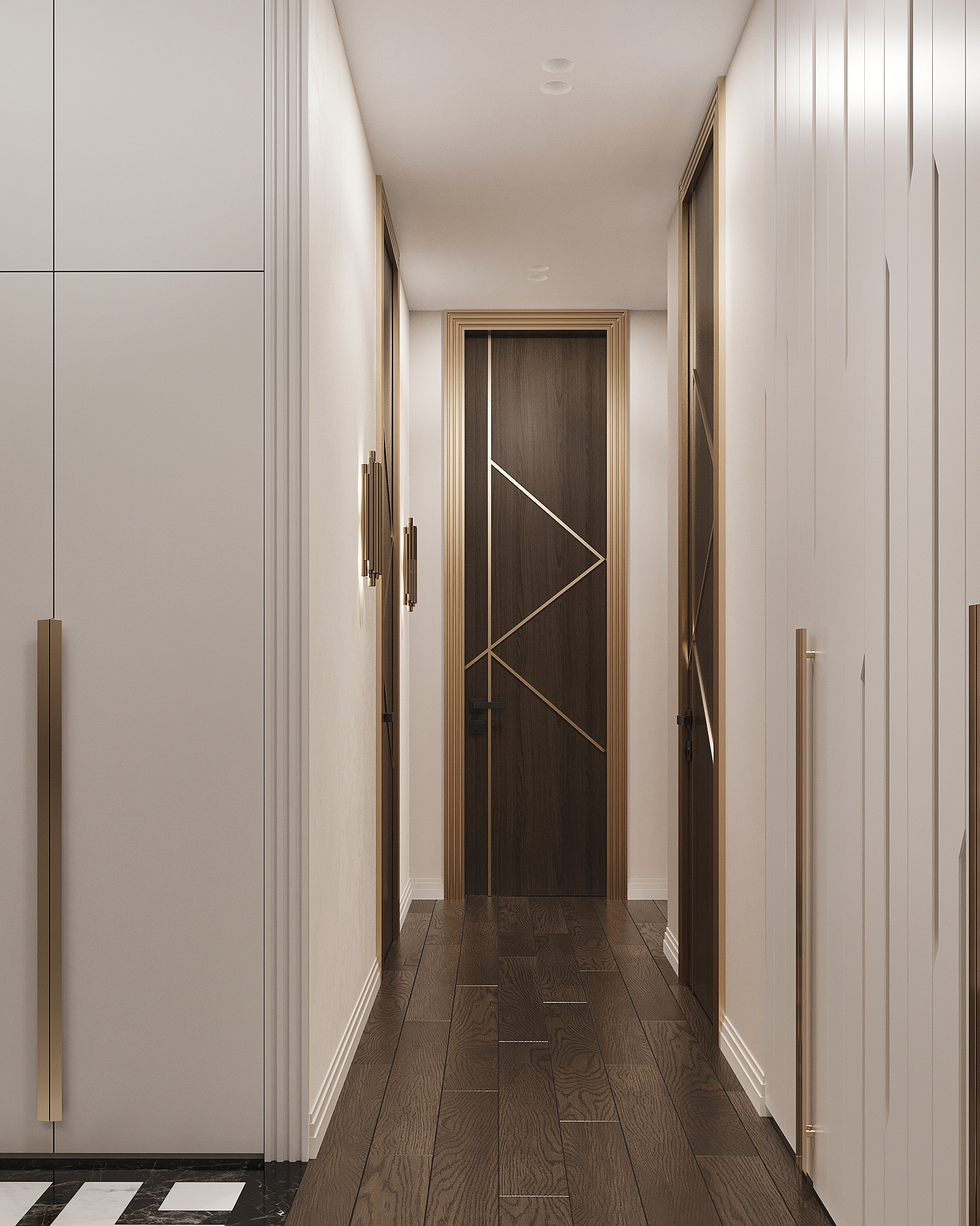 Дизайн-проект квартиры в ЖК «Level Бауманская» в стиле ар-деко