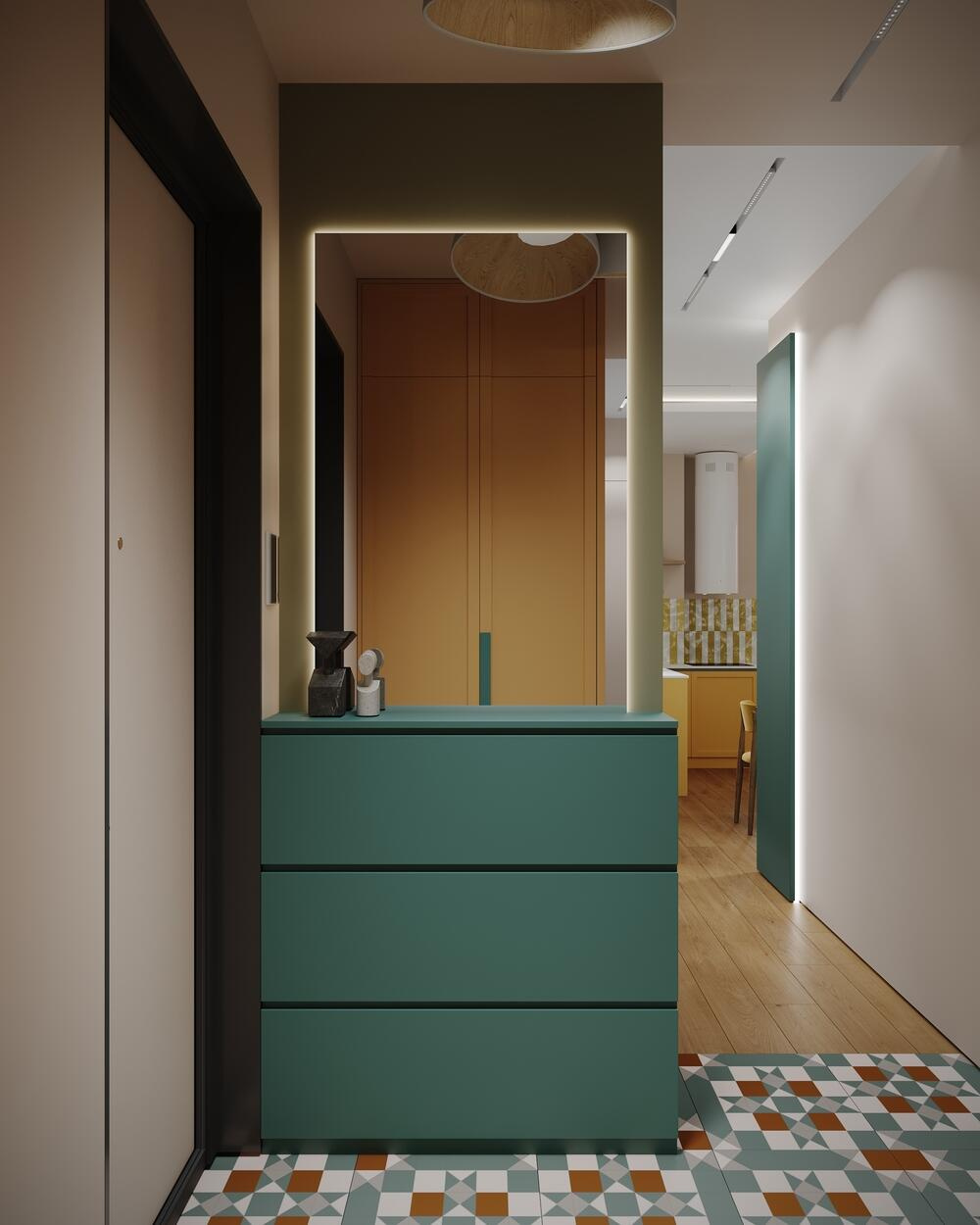 Дизайн-проект квартиры в ЖК Клубный дом «Barkli Virgin House» в современном стиле