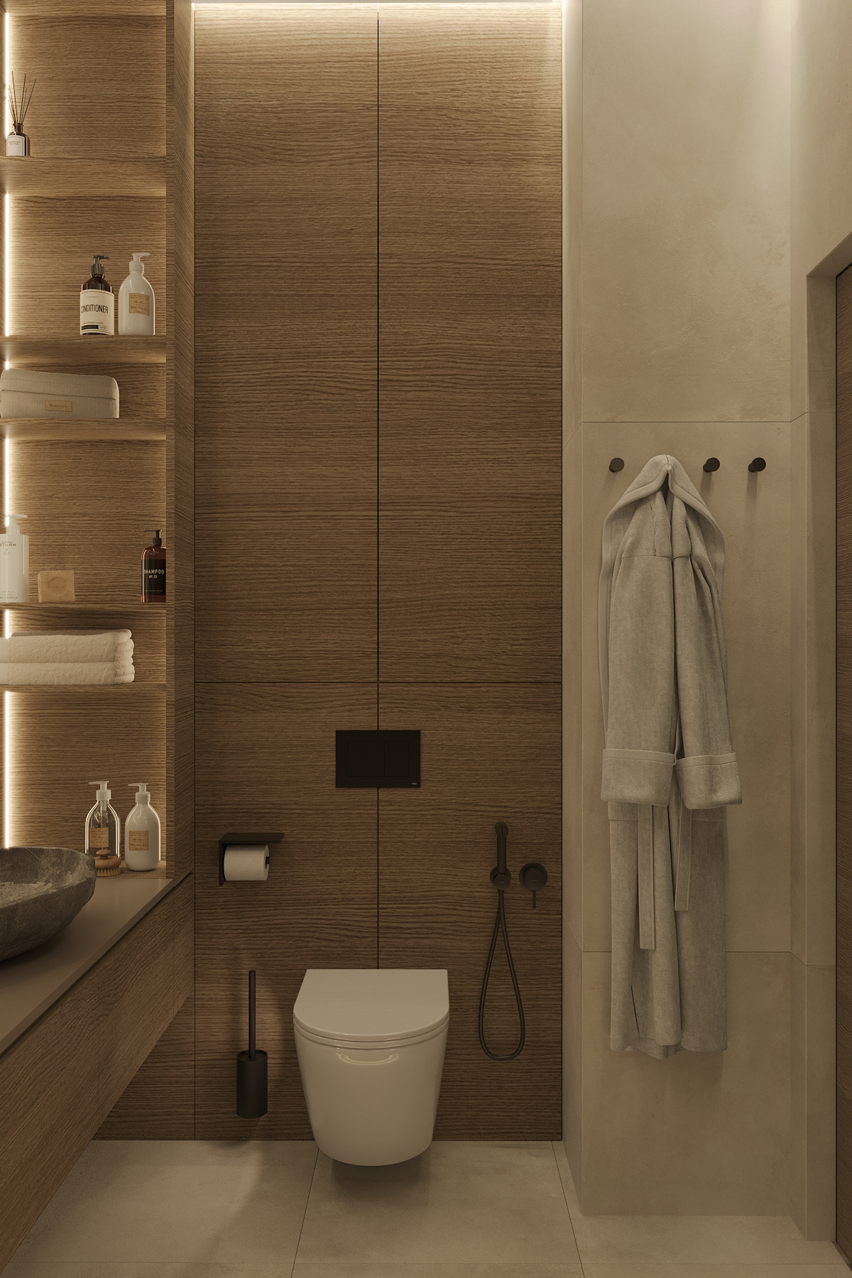 Дизайн интерьера квартиры в ЖК «ÁLIA (АЛИА)» в стиле джапанди