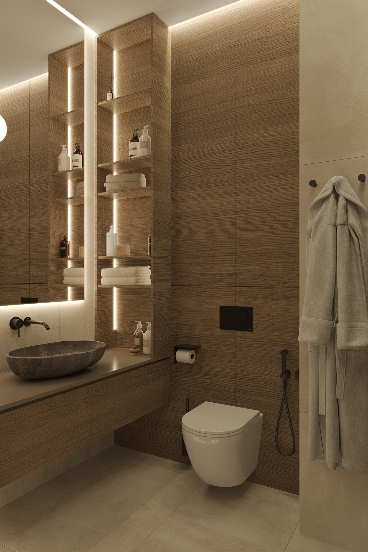 Дизайн интерьера квартиры в ЖК «ÁLIA (АЛИА)» в стиле джапанди