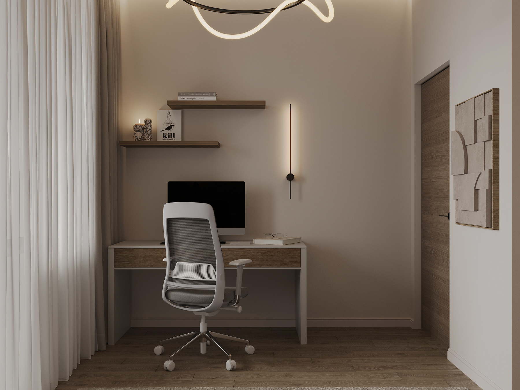 Дизайн интерьера квартиры в ЖК «ÁLIA (АЛИА)» в стиле джапанди