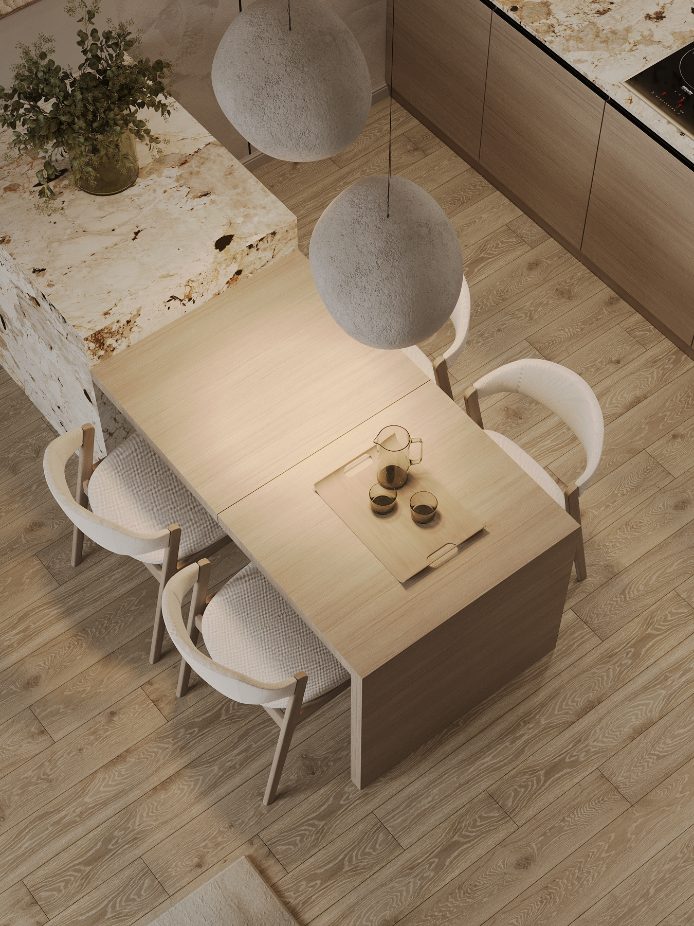 Дизайн интерьера квартиры в ЖК «ÁLIA (АЛИА)» в стиле джапанди