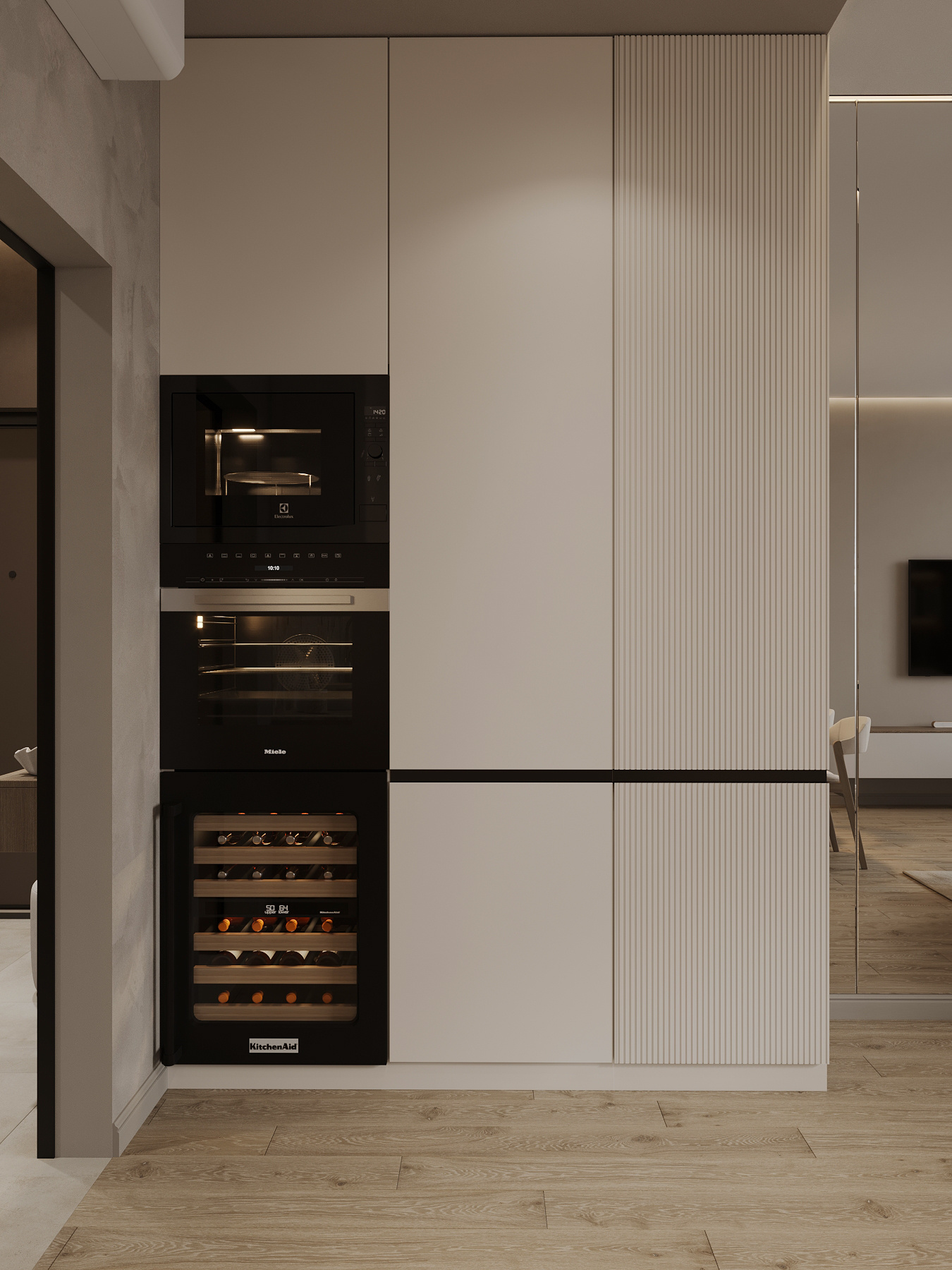 Дизайн интерьера квартиры в ЖК «ÁLIA (АЛИА)» в стиле джапанди