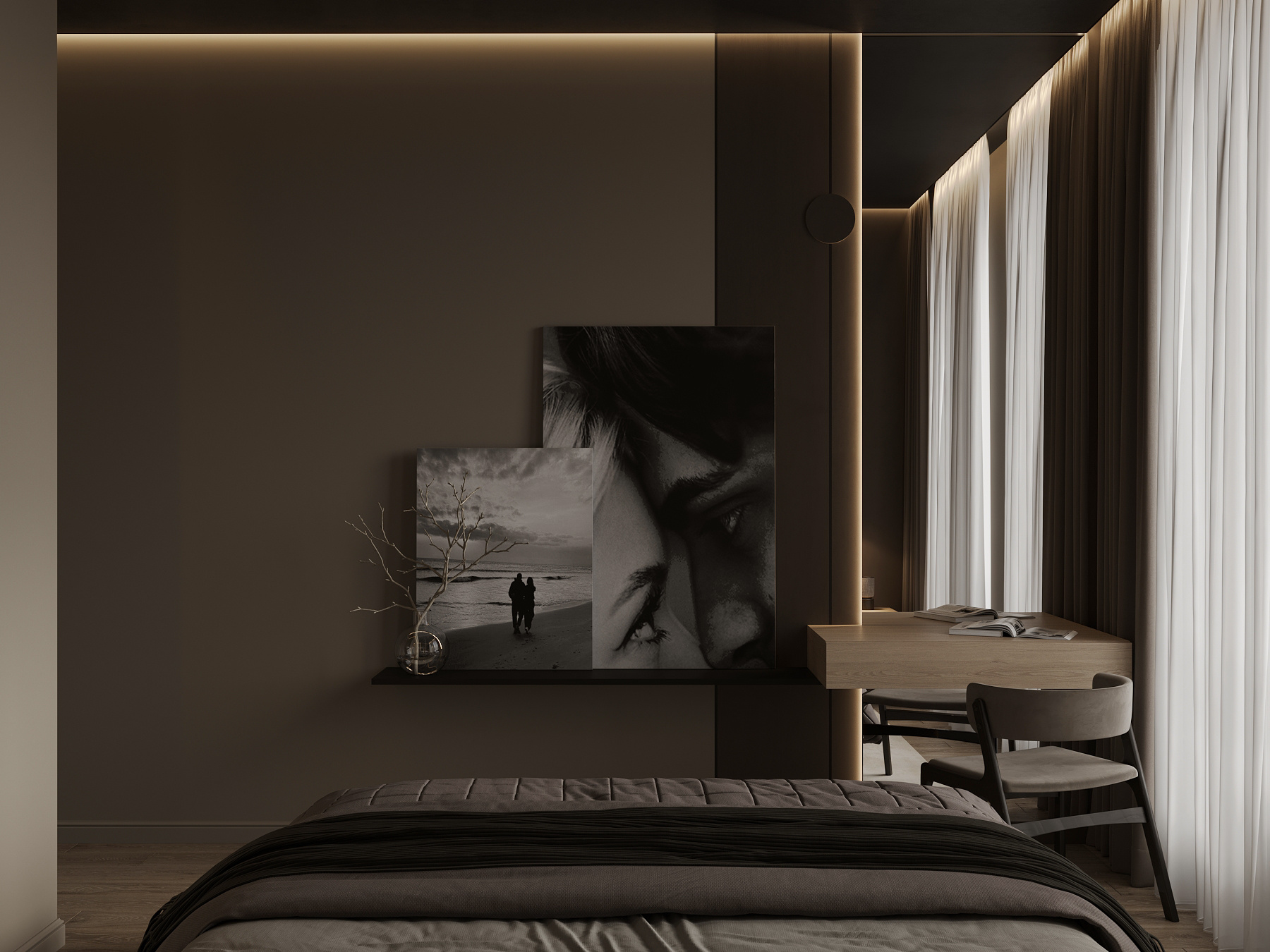 Дизайн интерьера квартиры в ЖК «ÁLIA (АЛИА)» в стиле джапанди