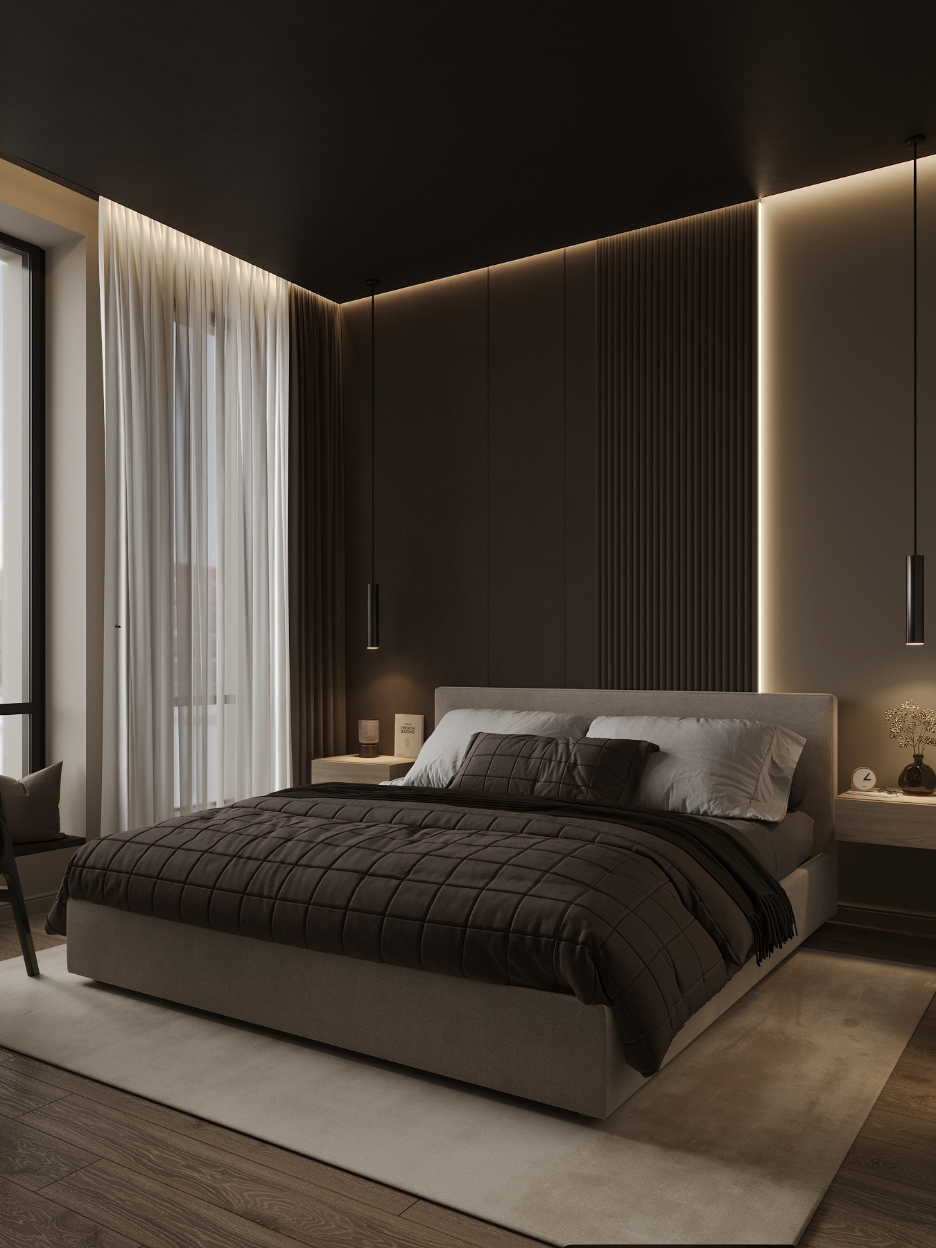 Дизайн интерьера квартиры в ЖК «ÁLIA (АЛИА)» в стиле джапанди