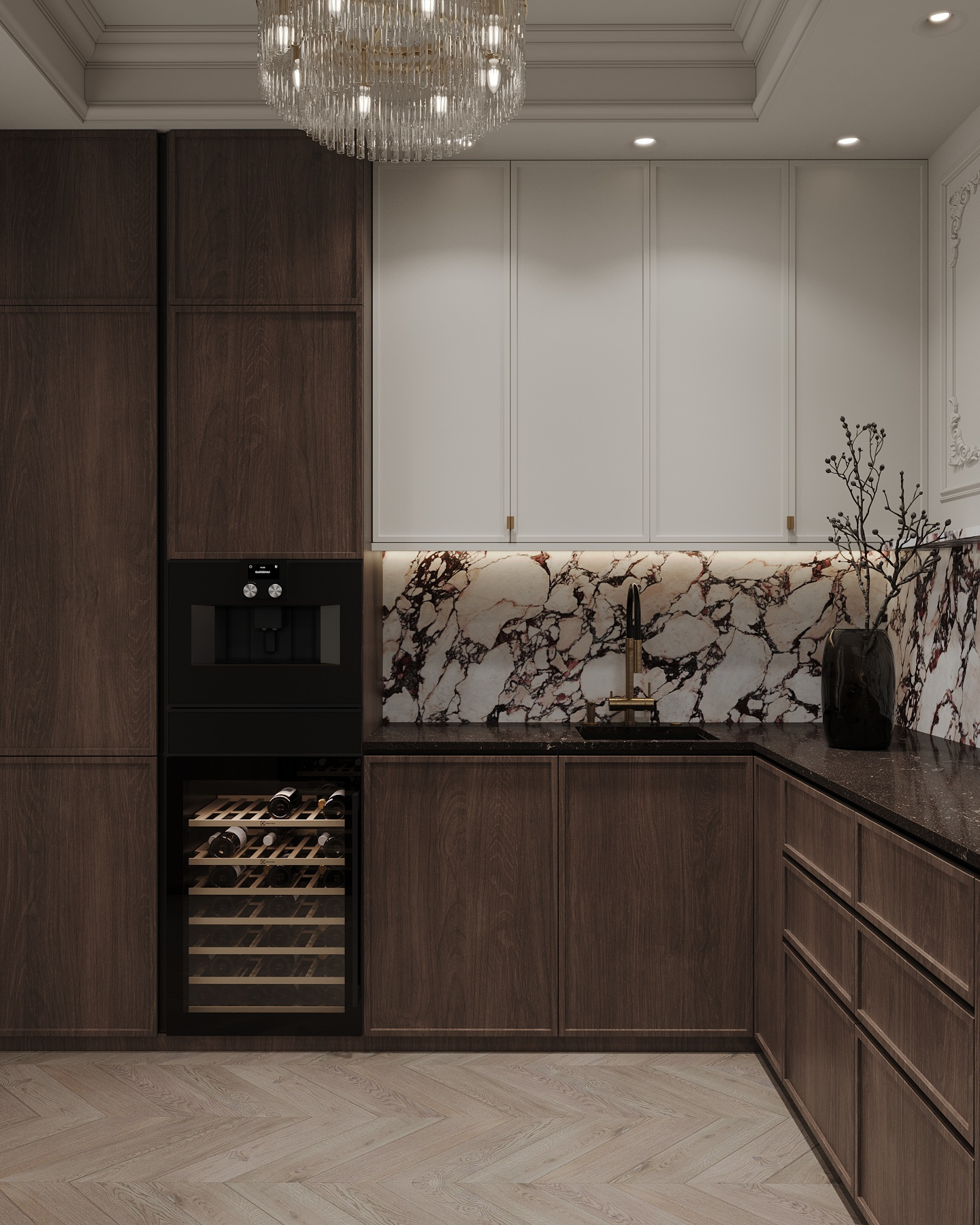 Дизайн-проект квартиры в ЖК «Victory Park Residences (Виктори Парк Резиденсез)» в стиле неоклассика