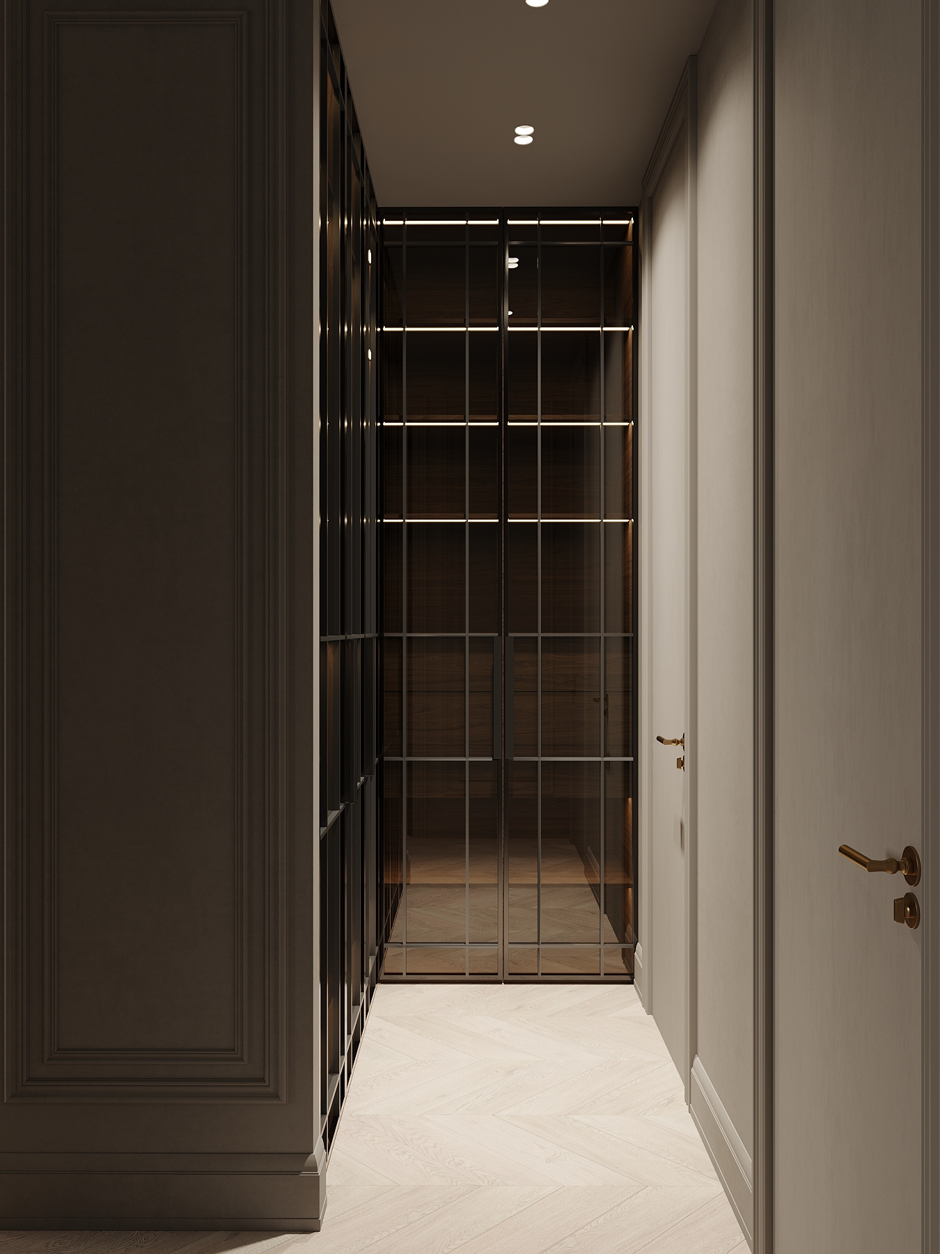 Дизайн-проект квартиры в ЖК «Victory Park Residences (Виктори Парк Резиденсез)» в стиле неоклассика