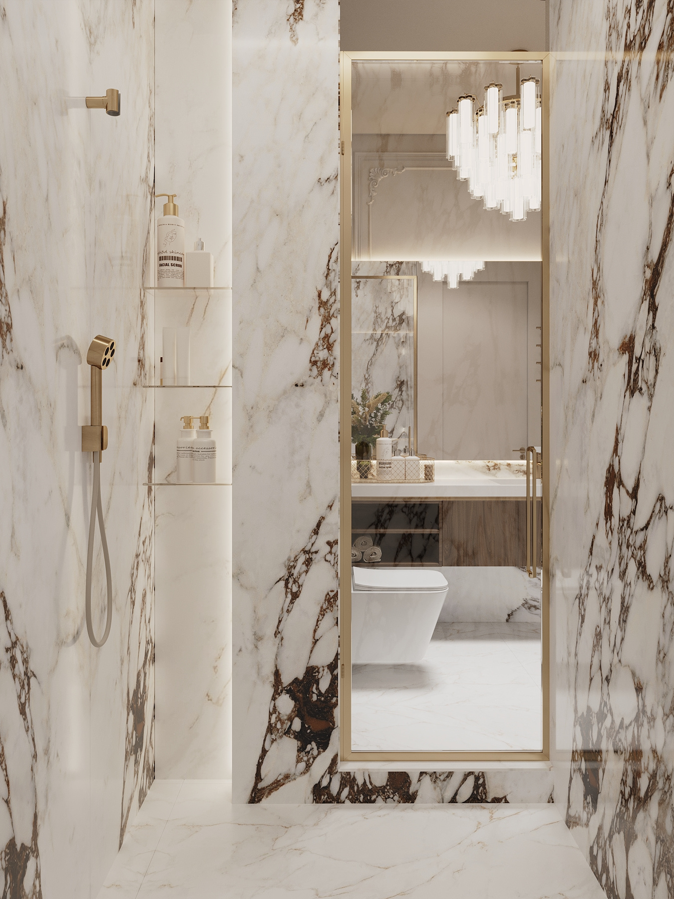 Дизайн-проект квартиры в ЖК «Victory Park Residences (Виктори Парк Резиденсез)» в стиле неоклассика