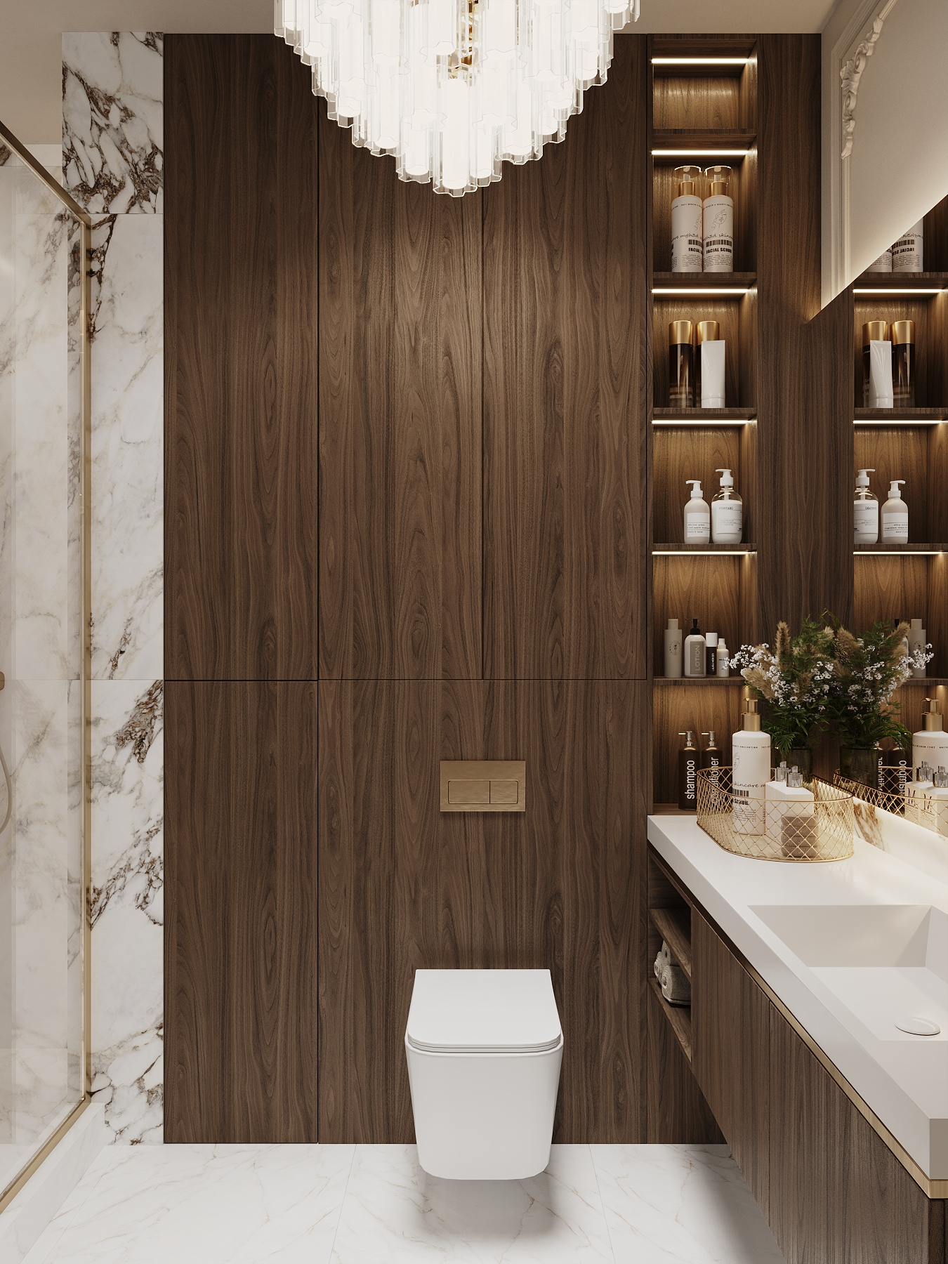 Дизайн-проект квартиры в ЖК «Victory Park Residences (Виктори Парк Резиденсез)» в стиле неоклассика