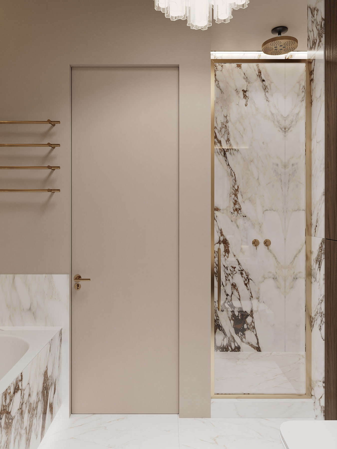 Дизайн-проект квартиры в ЖК «Victory Park Residences (Виктори Парк Резиденсез)» в стиле неоклассика