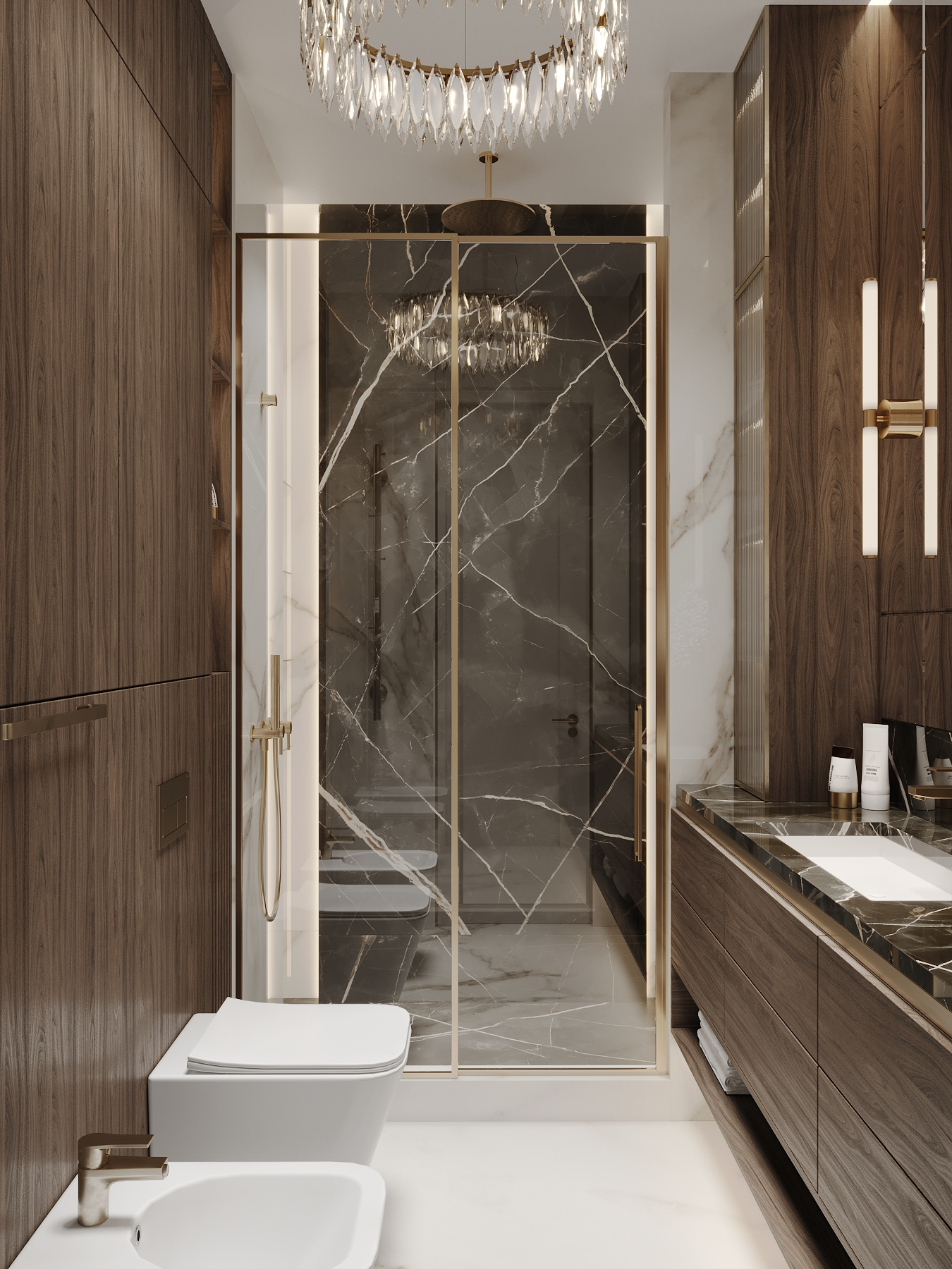 Дизайн-проект квартиры в ЖК «Victory Park Residences (Виктори Парк Резиденсез)» в стиле неоклассика